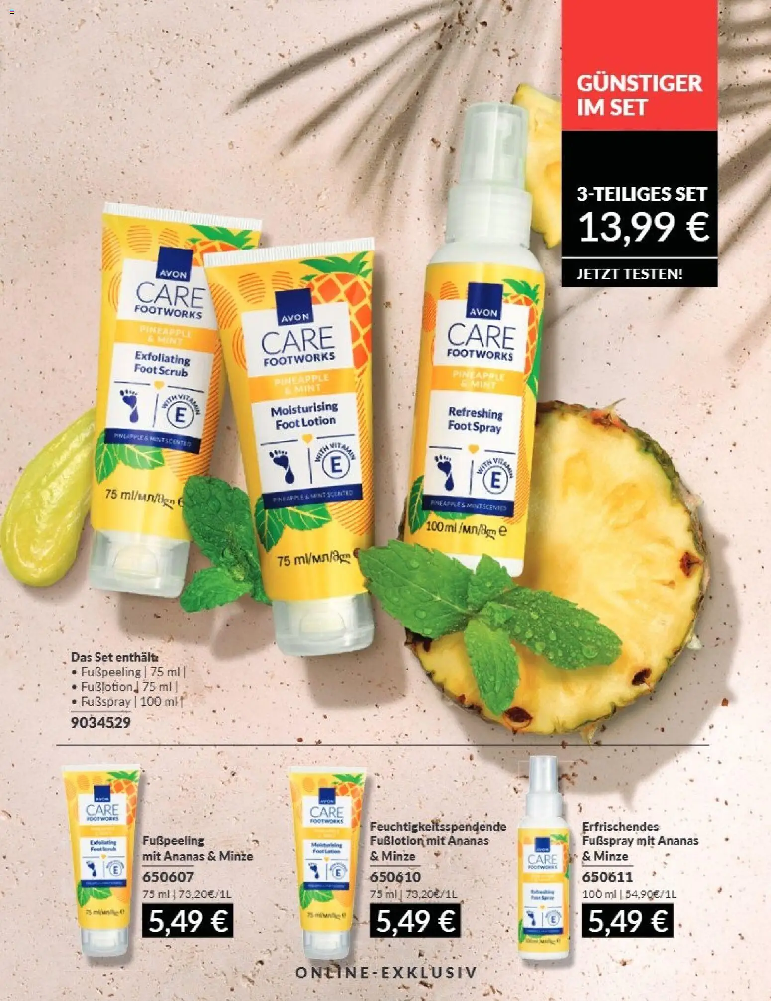 AVON Katalog September 2026 – gültig ab 01.09.2026 | Seite: 213 | Produkte: Ananas, Fußpeeling, Fußspray