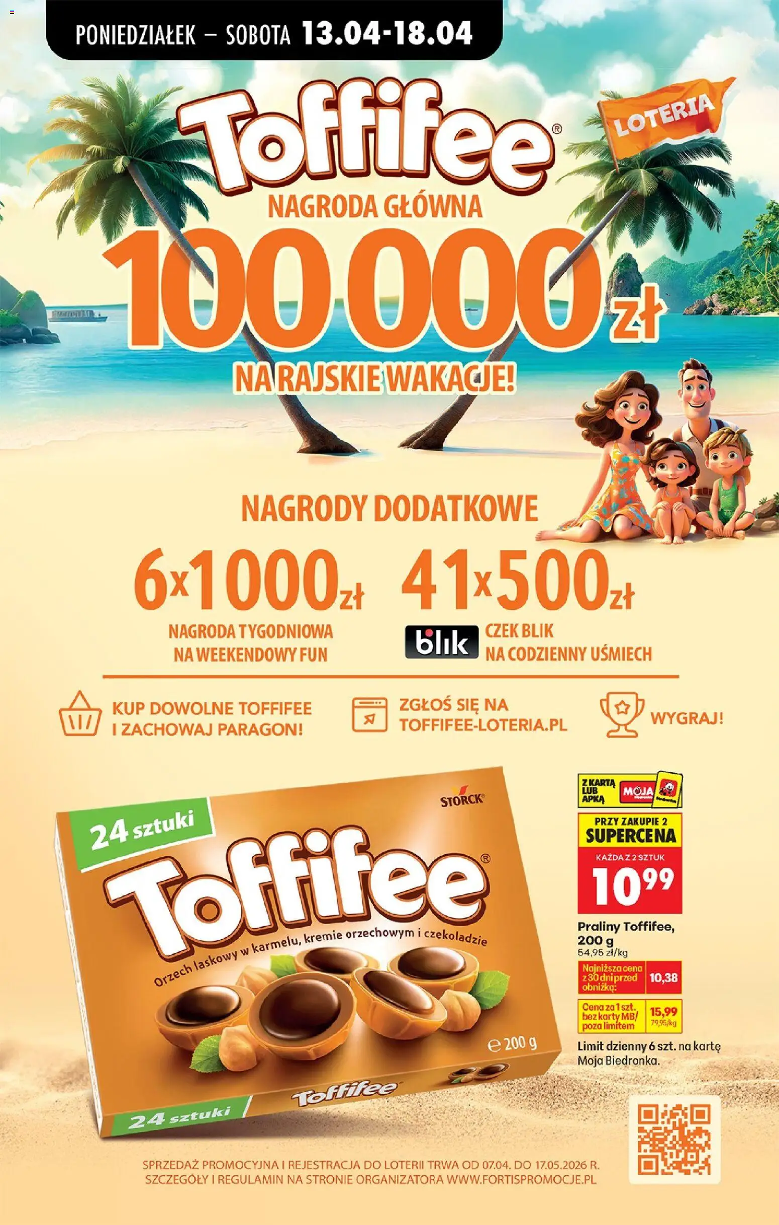 Biedronka Polsko leták od 13.04.2026 | Strana: 62 | Produkty: Toffifee, Karty