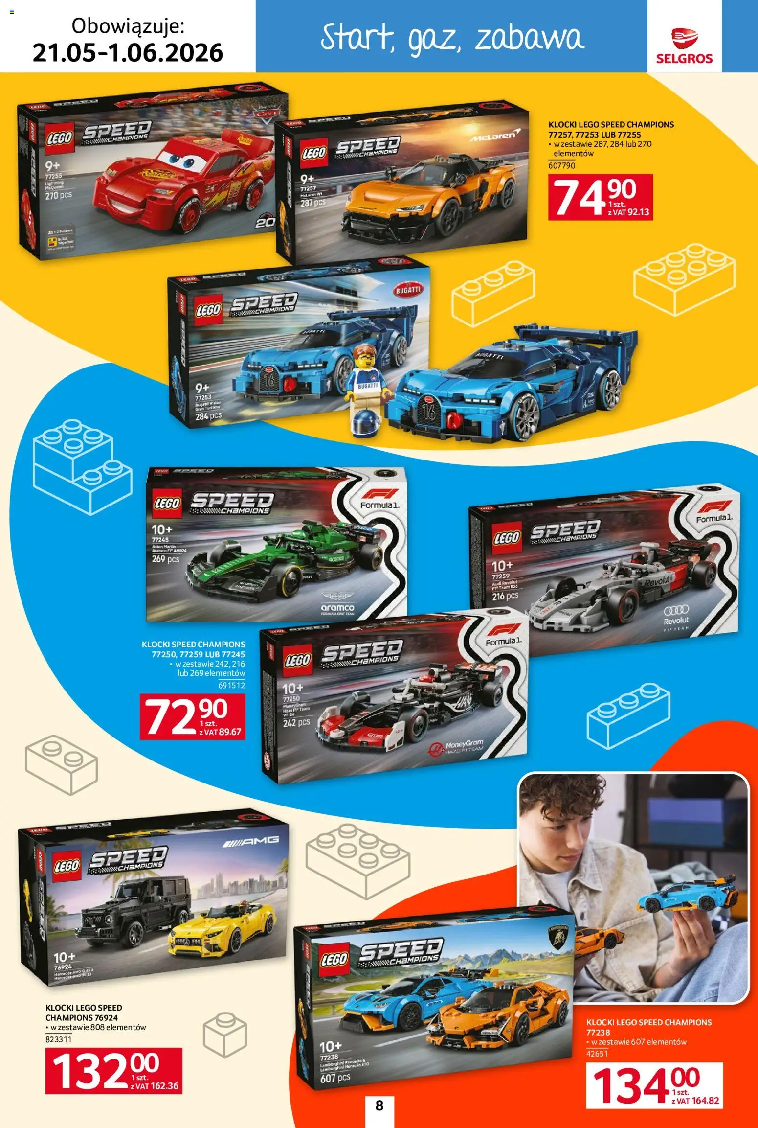Selgros cash&carry gazetka - Dzień Dziecka od 21.05.2026 | Strona: 8 | Produkty: Lego, Klocki Lego