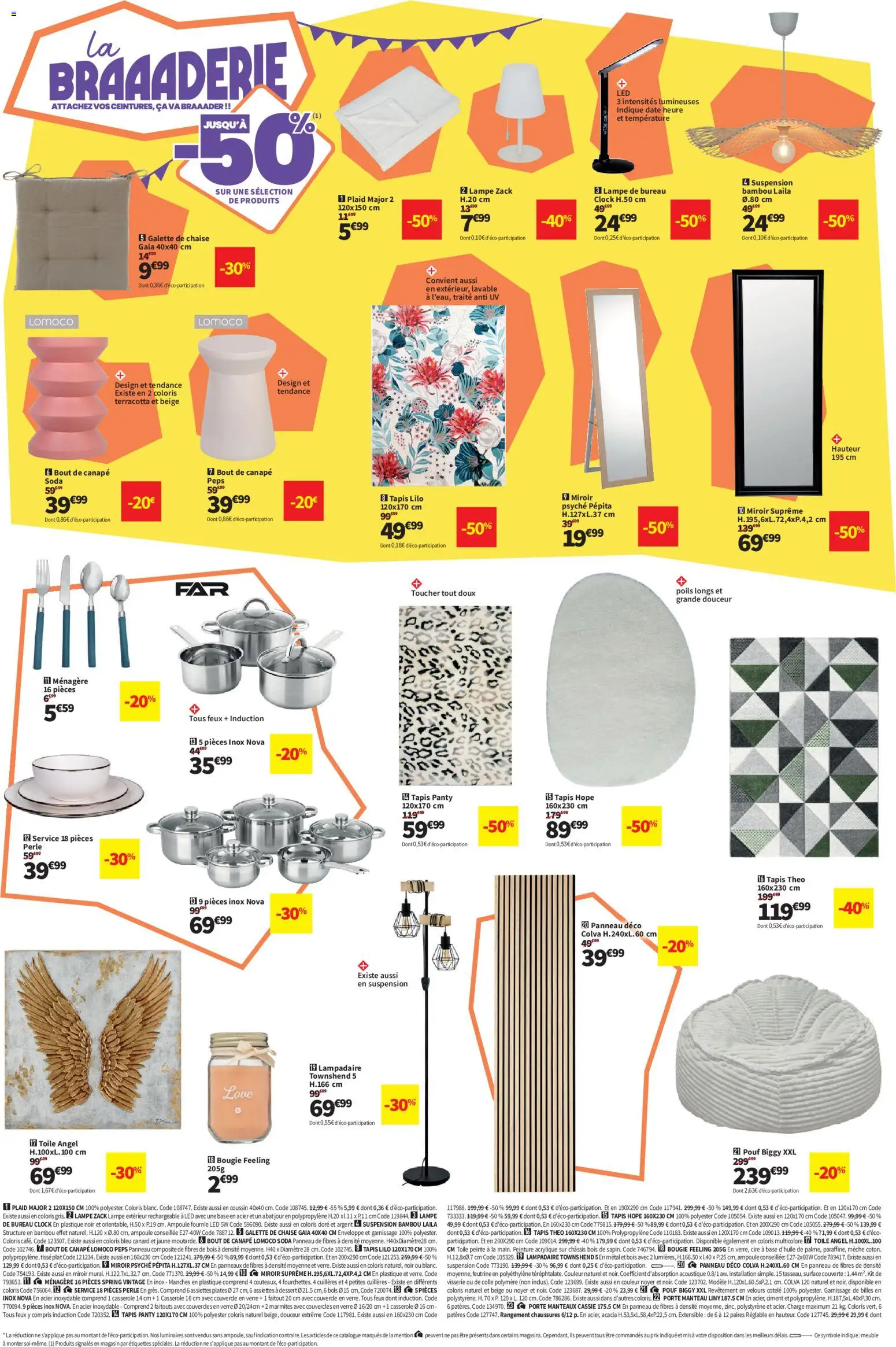 {H1} | Page: 4 | Produits: Lampadaire, Enveloppe, Casserole, Canapé