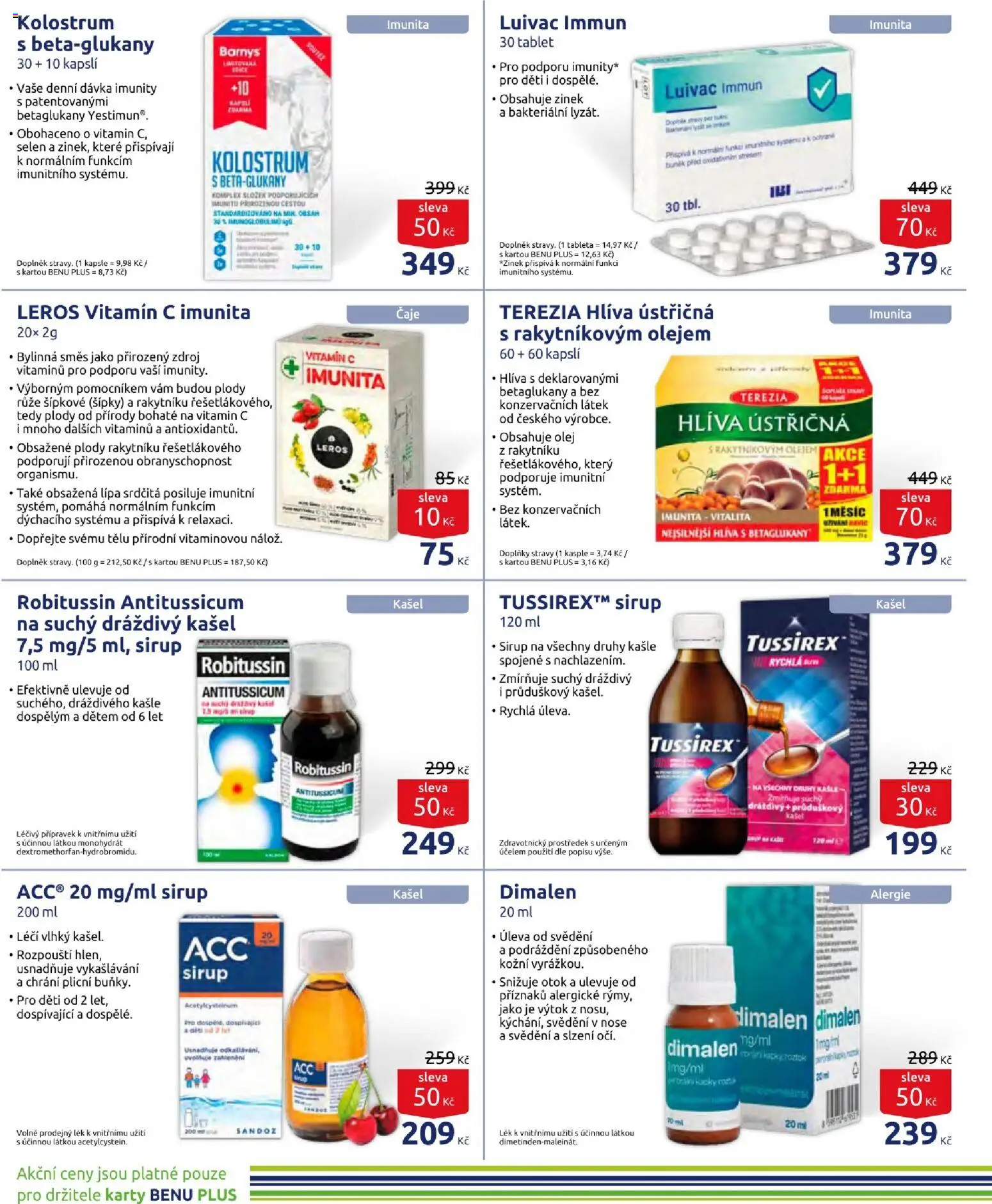Benu leták od 01.10.2026 | Strana: 8 | Produkty: Hlíva ústřičná, Olej, Kapsle, Sirup