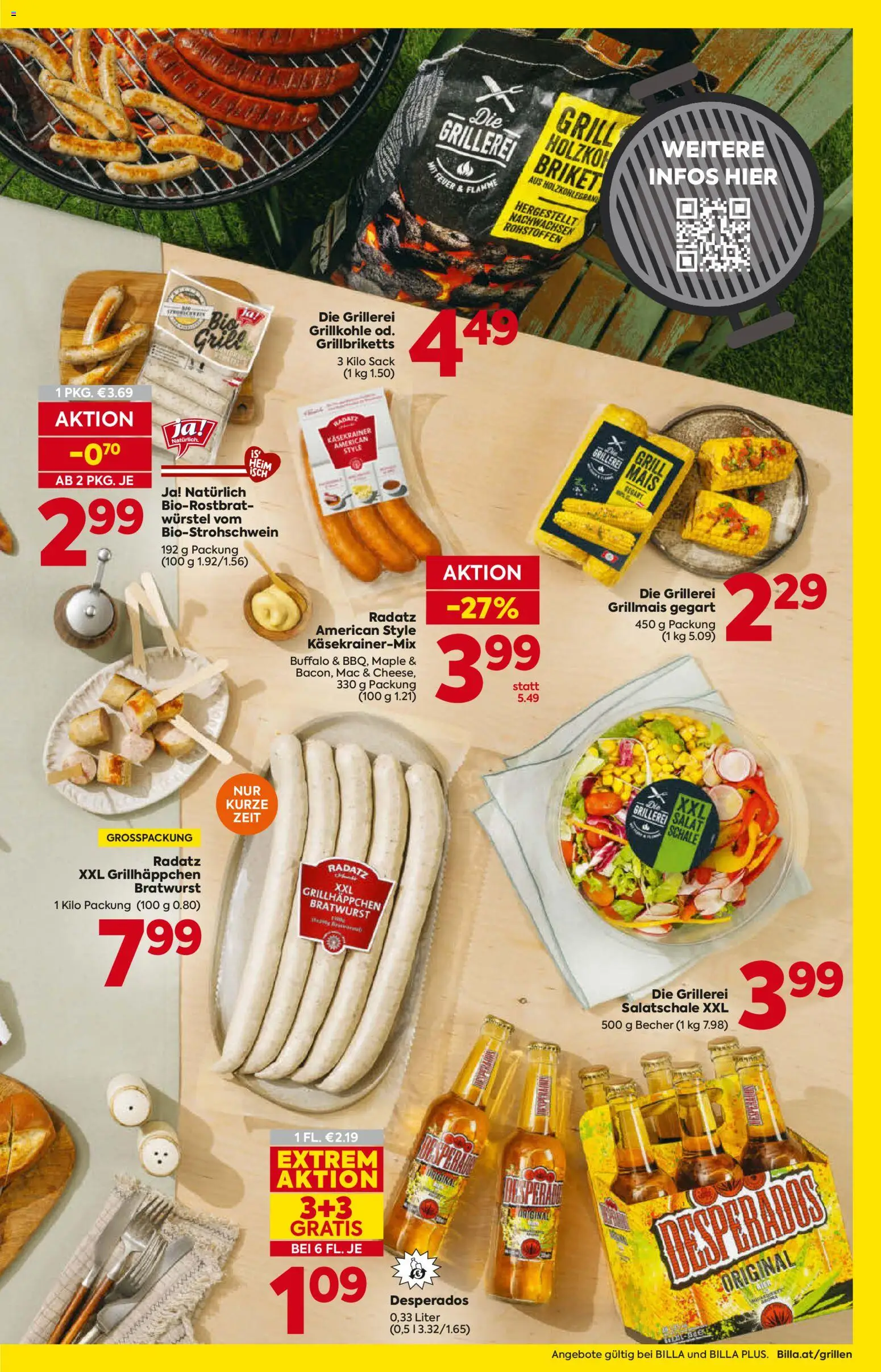 Billa AT akciós ujság - amely érvényes a következő dátumtól: 21.05.2026 | Oldal: 3 | Termékek: Grill