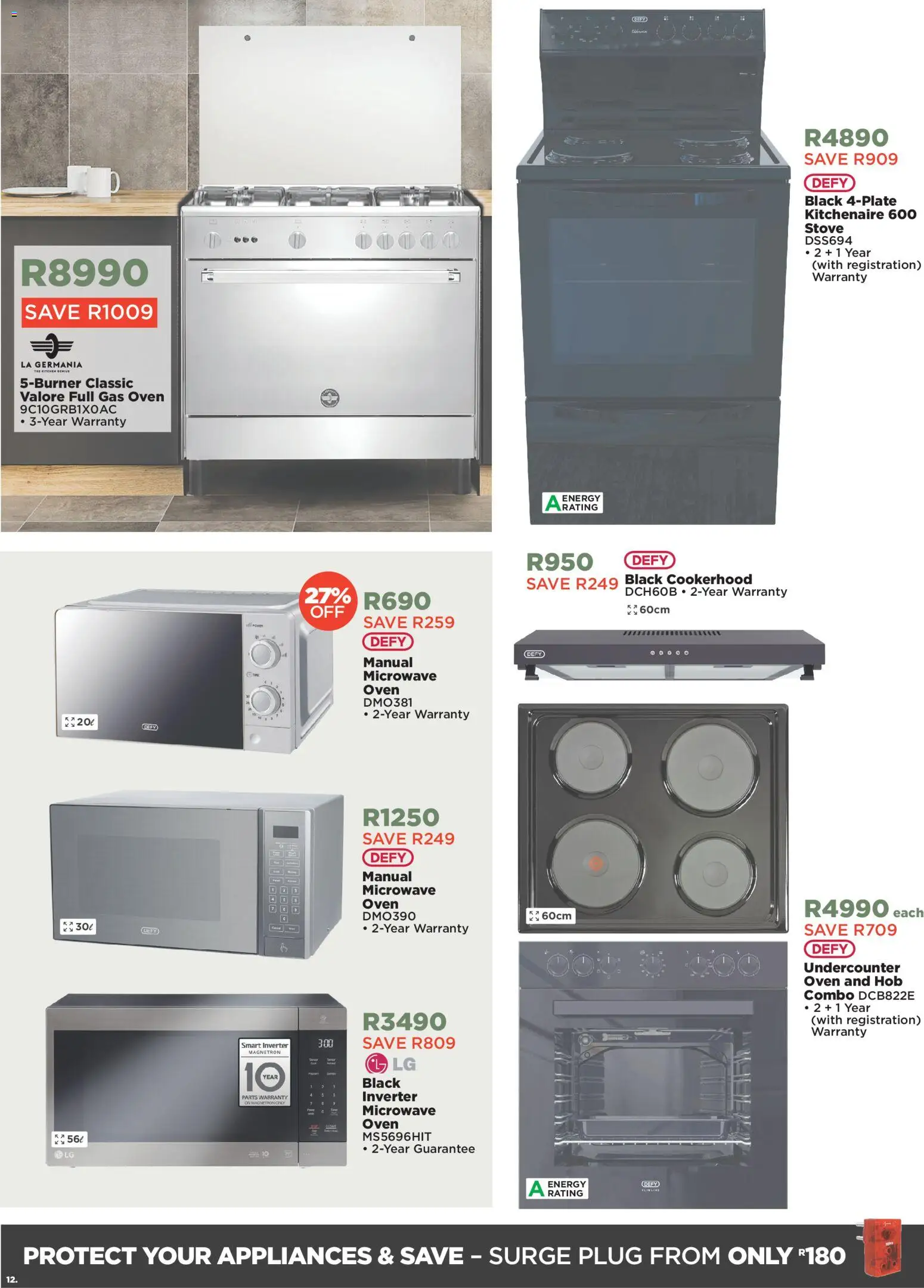 New House and Home catalogue – valid from 22/07/2026 | Page: 12 | Products: Hob, Microwave oven, Stove, Microwave