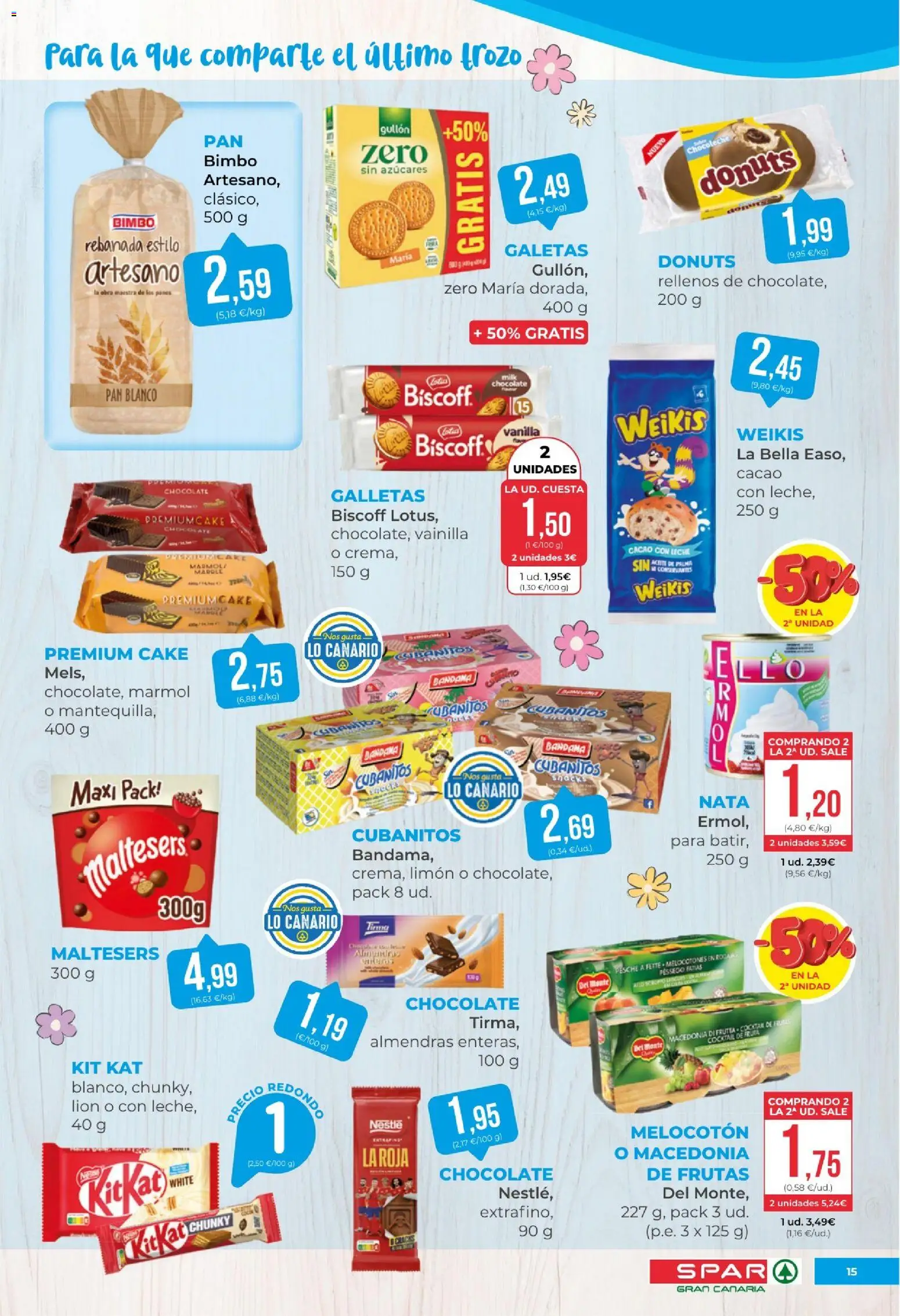 Spar folleto │ válido desde el 17.04.2026 | Página: 15 | Productos: Leche, Aceite, Pan, Galletas