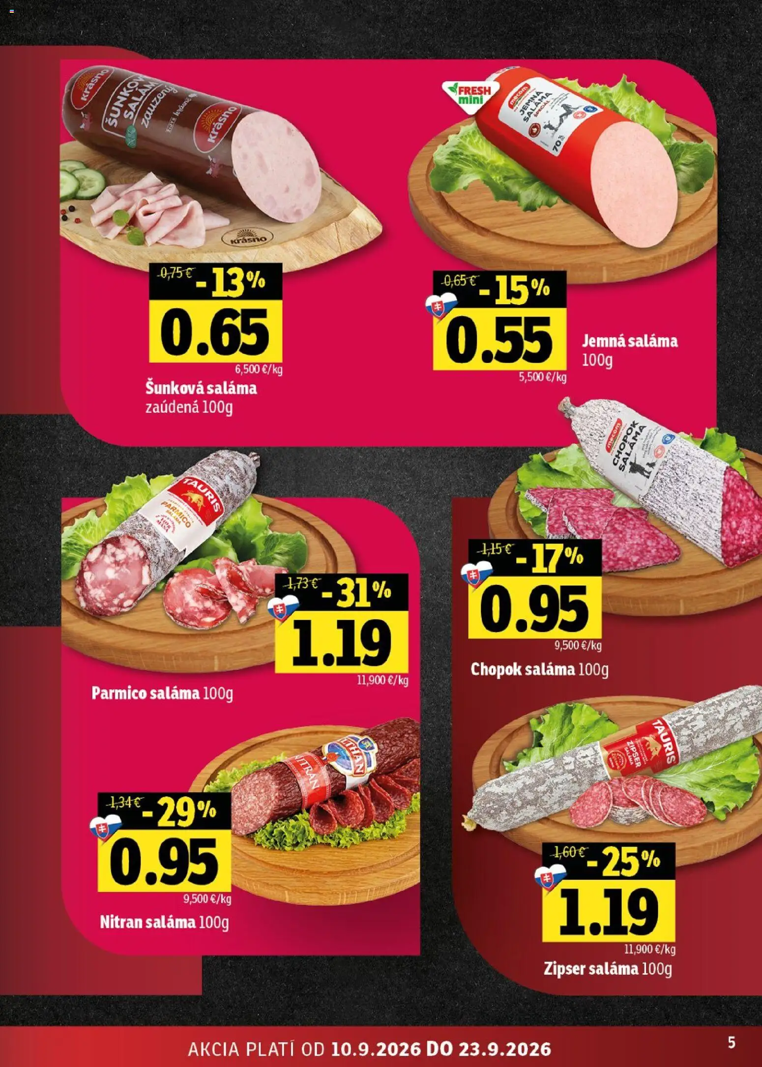Nové Fresh akcie – leták je platný od 10.09.2026 | Strana: 5