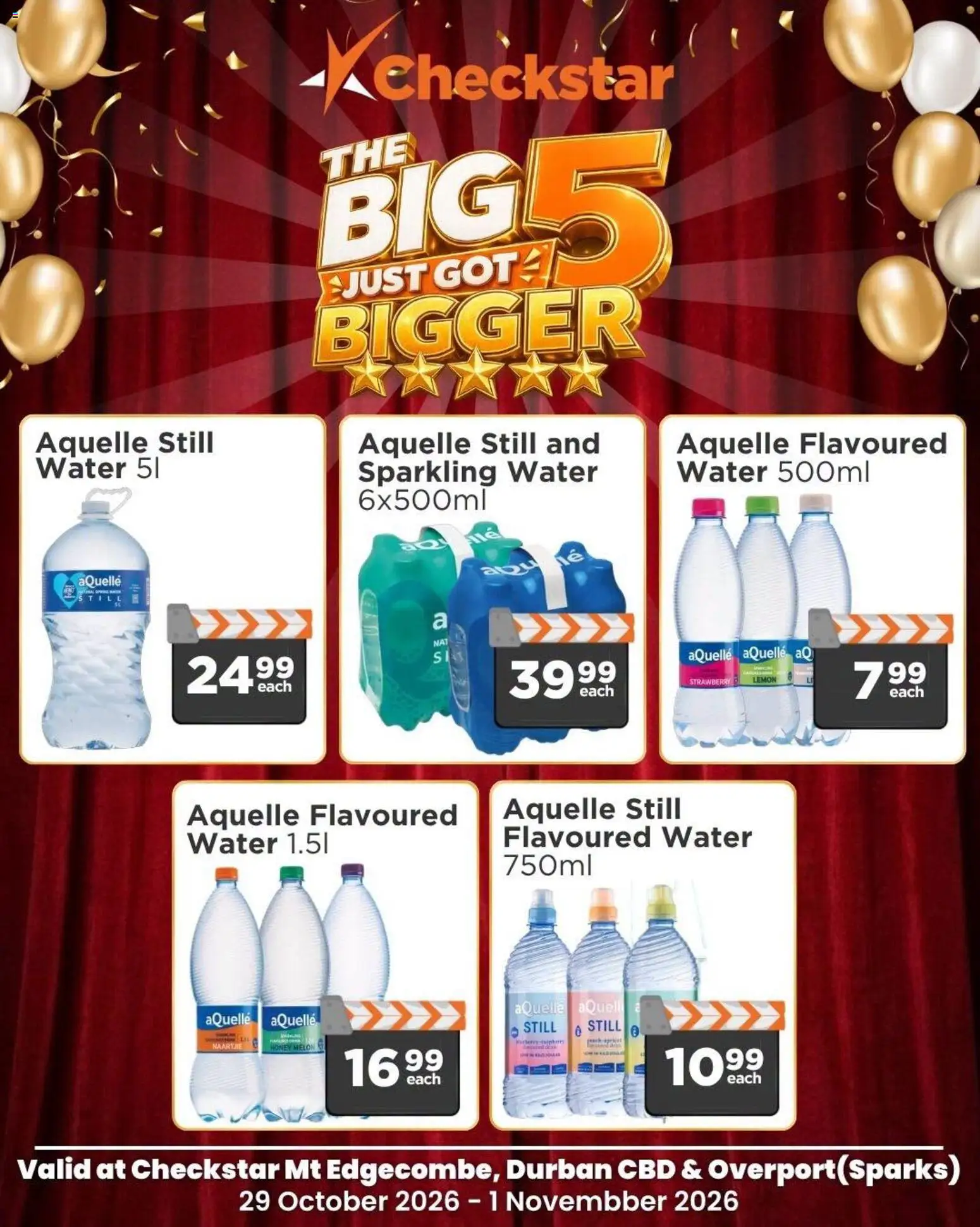New Check Star catalogue – valid from 29/10/2026 | Page: 1 | Products: Water, Lemon