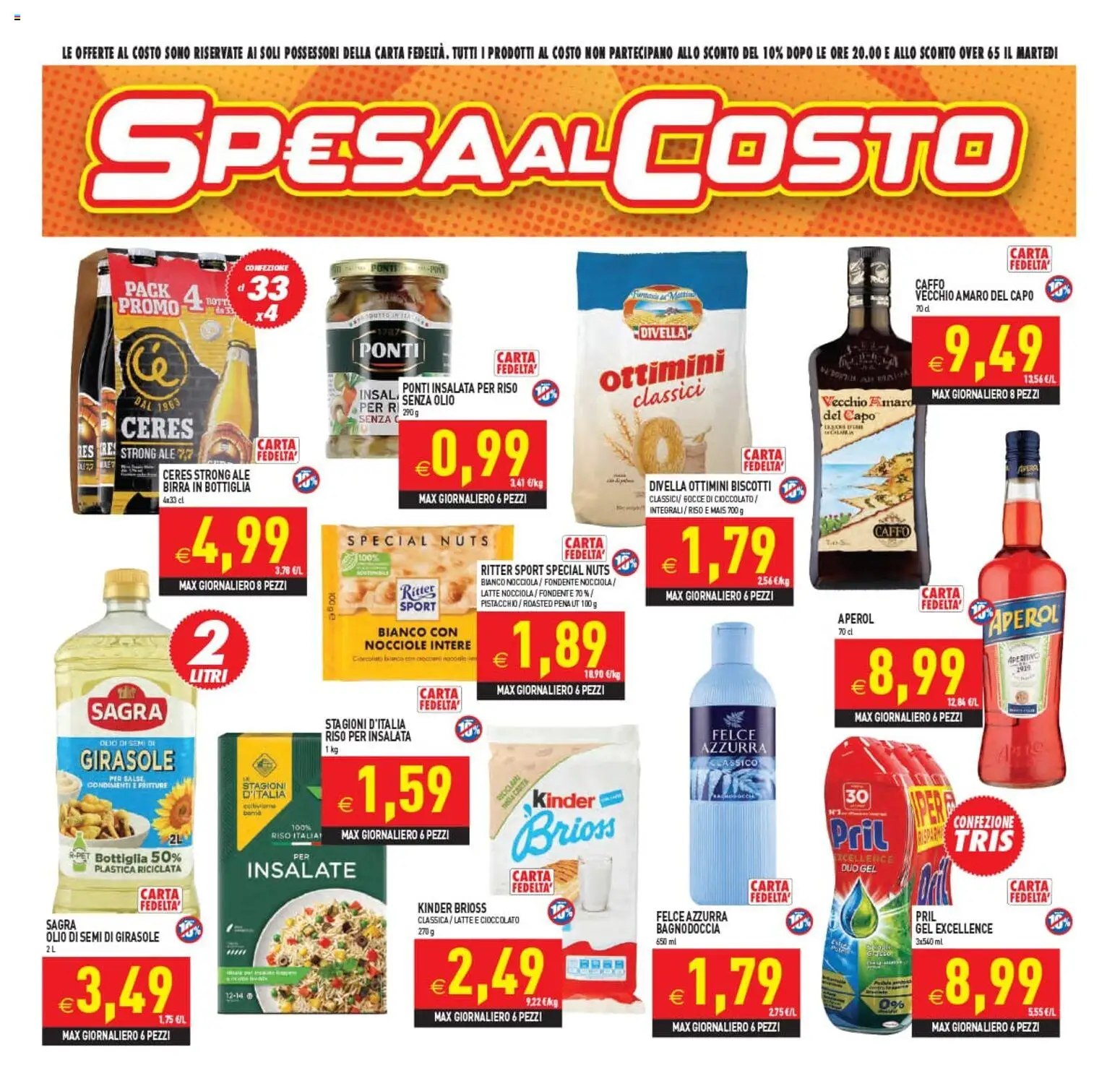 Volantino PIM Supermercati del 10.06.2026 | Pagina: 3 | Prodotti: Birra, Nocciole, Aperol, Bottiglia