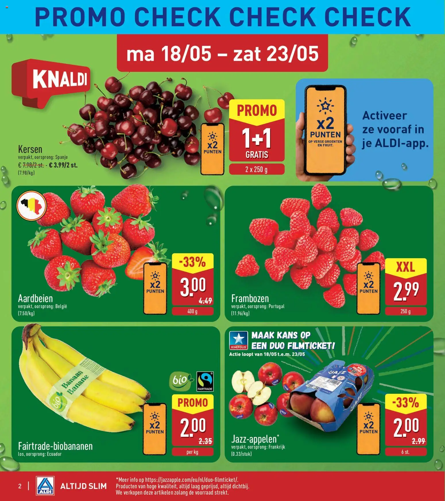 {H1} | Pagina: 2 | Producten: Aardbeien, Banaan, Frambozen, Kersen