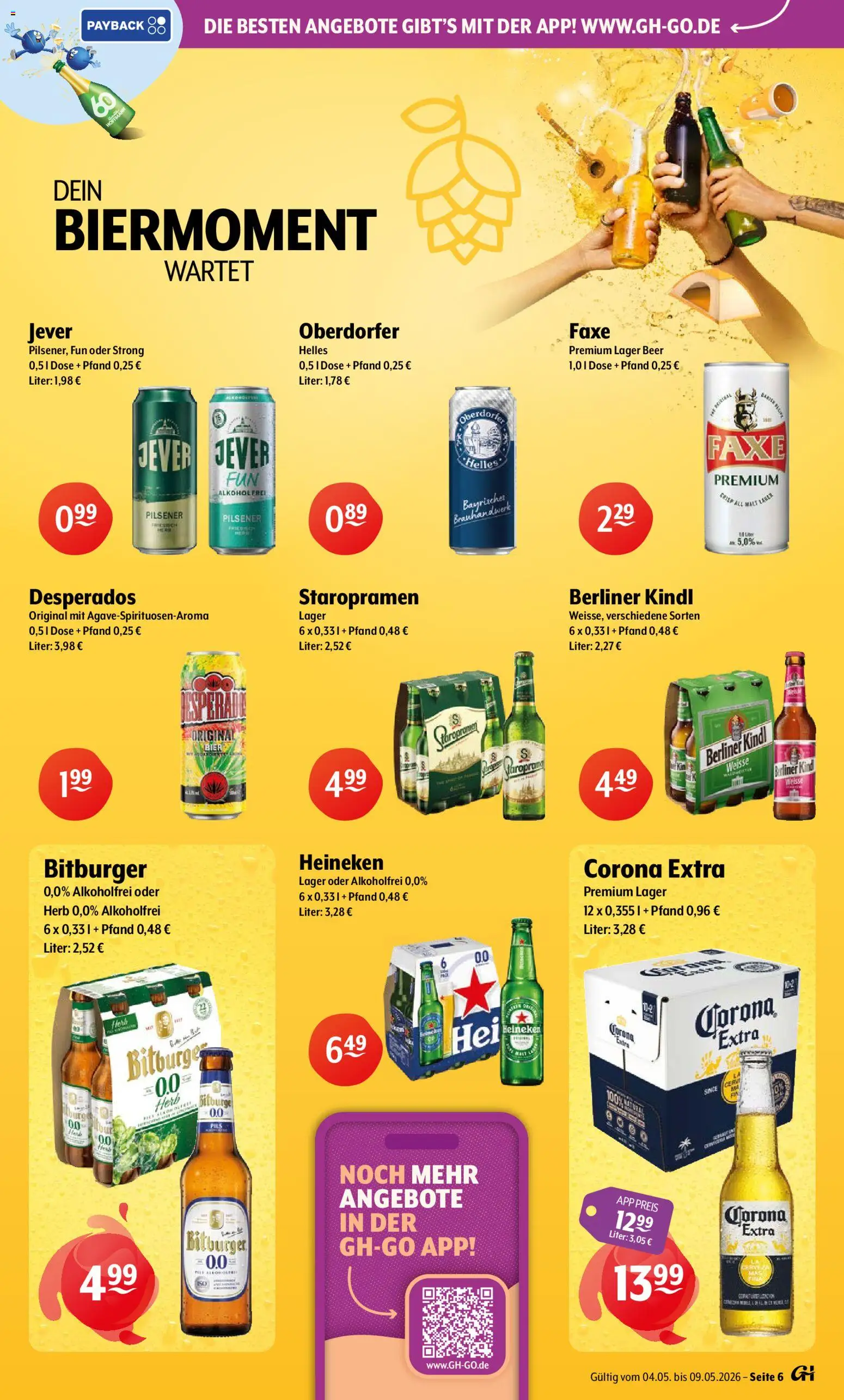 Getränke Hoffmann - Brandenburg – gültig ab 04.05.2026 | Seite: 6 | Produkte: Bitburger, Pils, Heineken, Jever