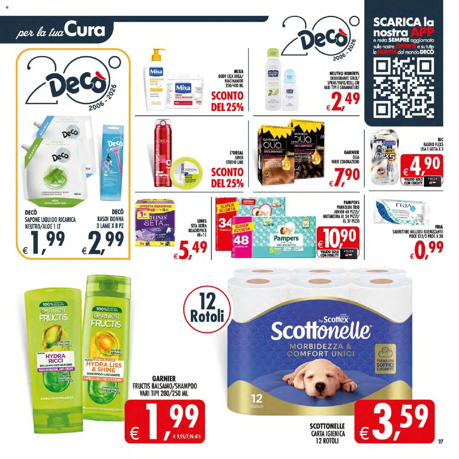 Volantino Decò del 31/07/2026 | Pagina: 35 | Prodotti: Balsamo, Carta igienica, Sapone, Olio