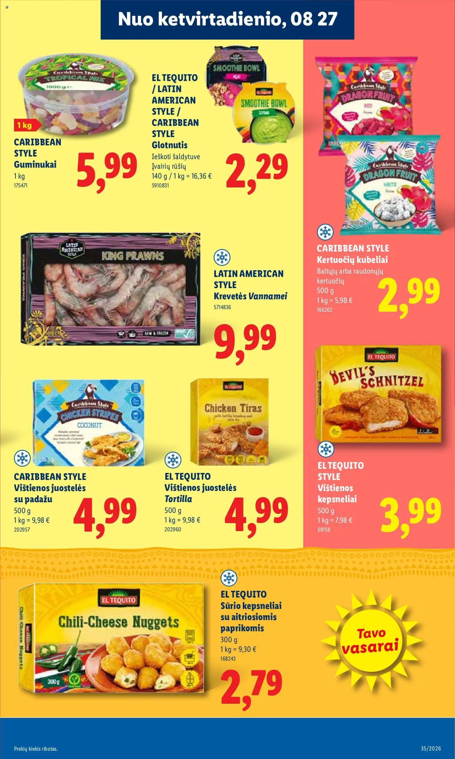 LIDL akcijos nuo 2026.08.24 | Puslapis: 27 | Prekių: Vištienos, Guminukai