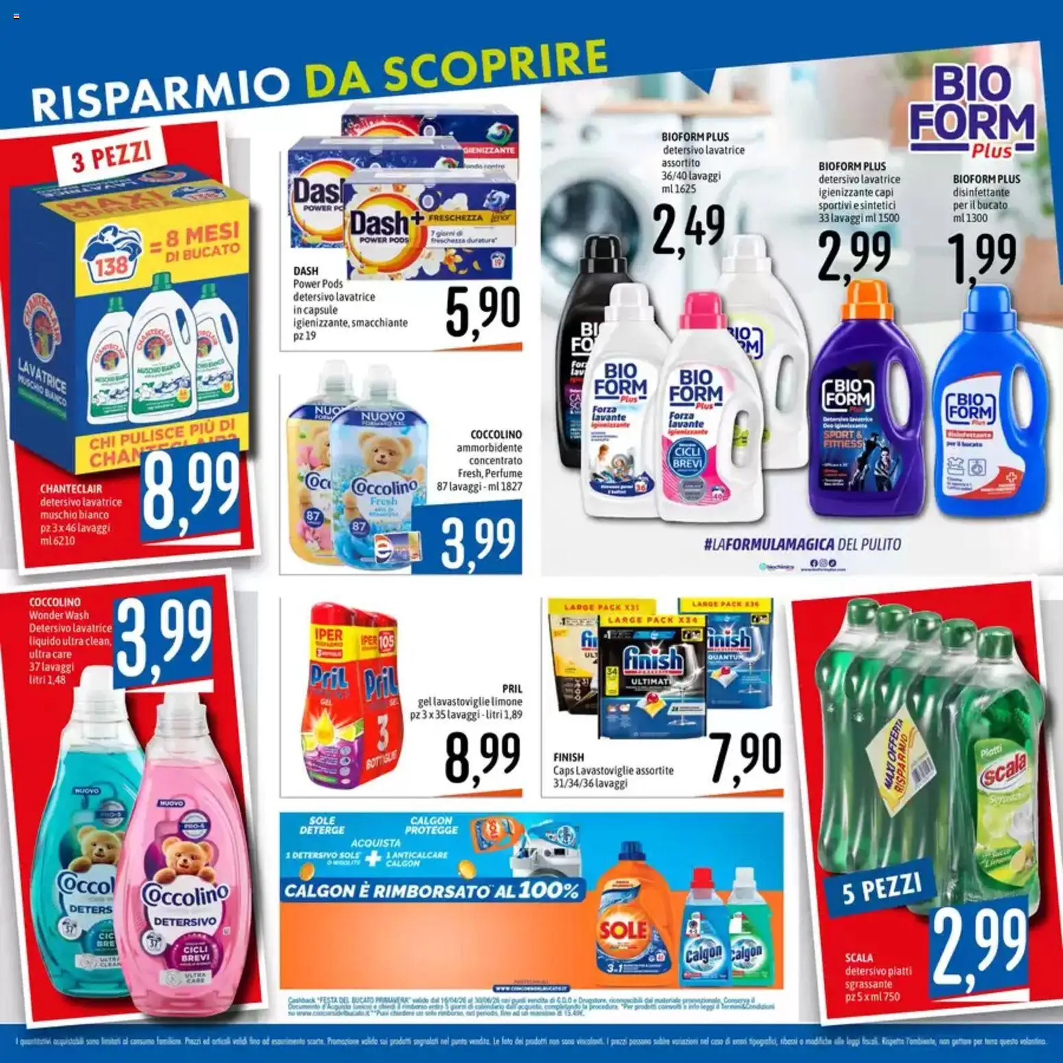 Volantino Emisfero del 14.05.2026 | Pagina: 18 | Prodotti: Ammorbidente, Limone, Scala, Terra
