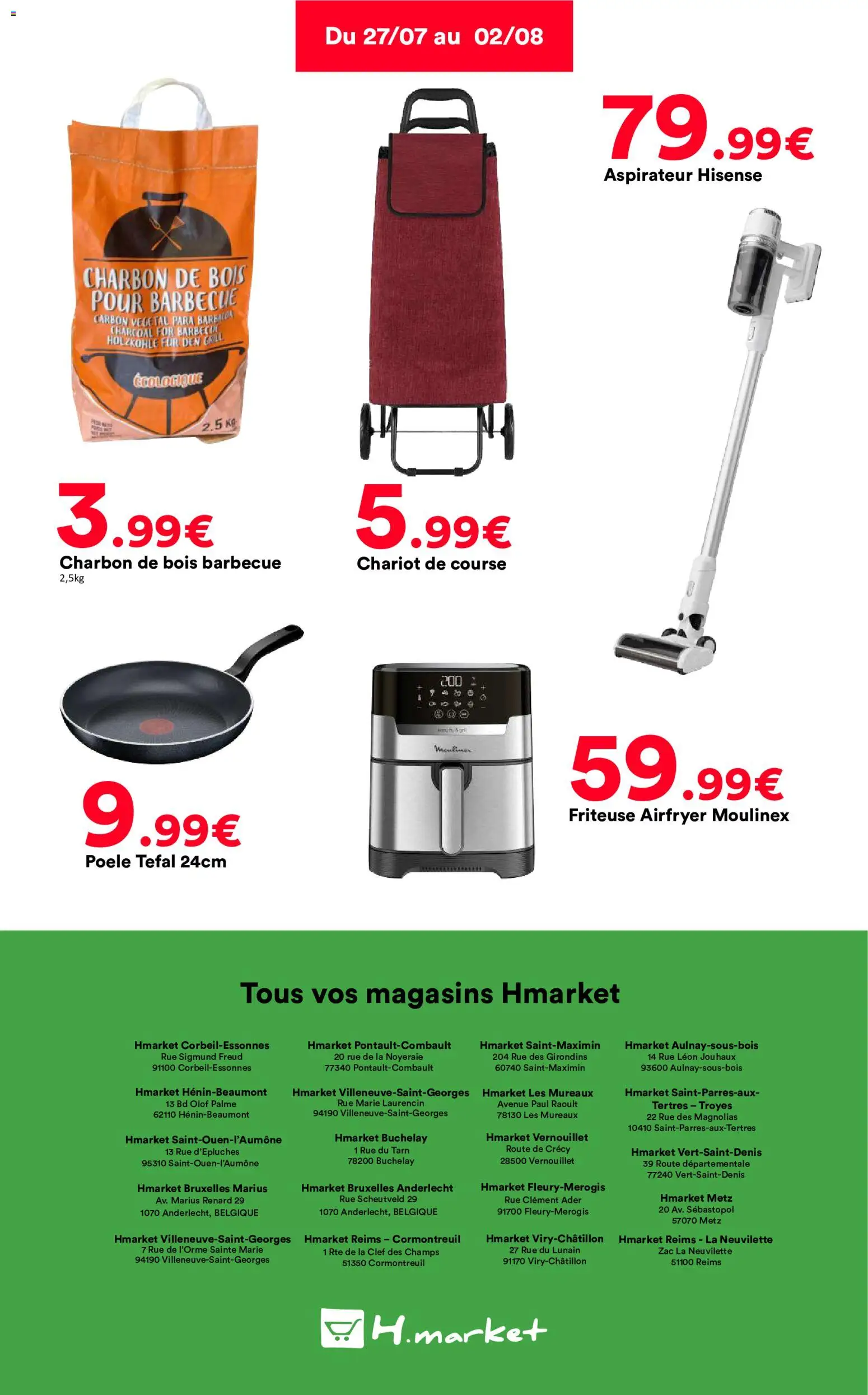 {H1} | Page: 7 | Produits: Poêle, Grill, Aspirateur, Friteuse