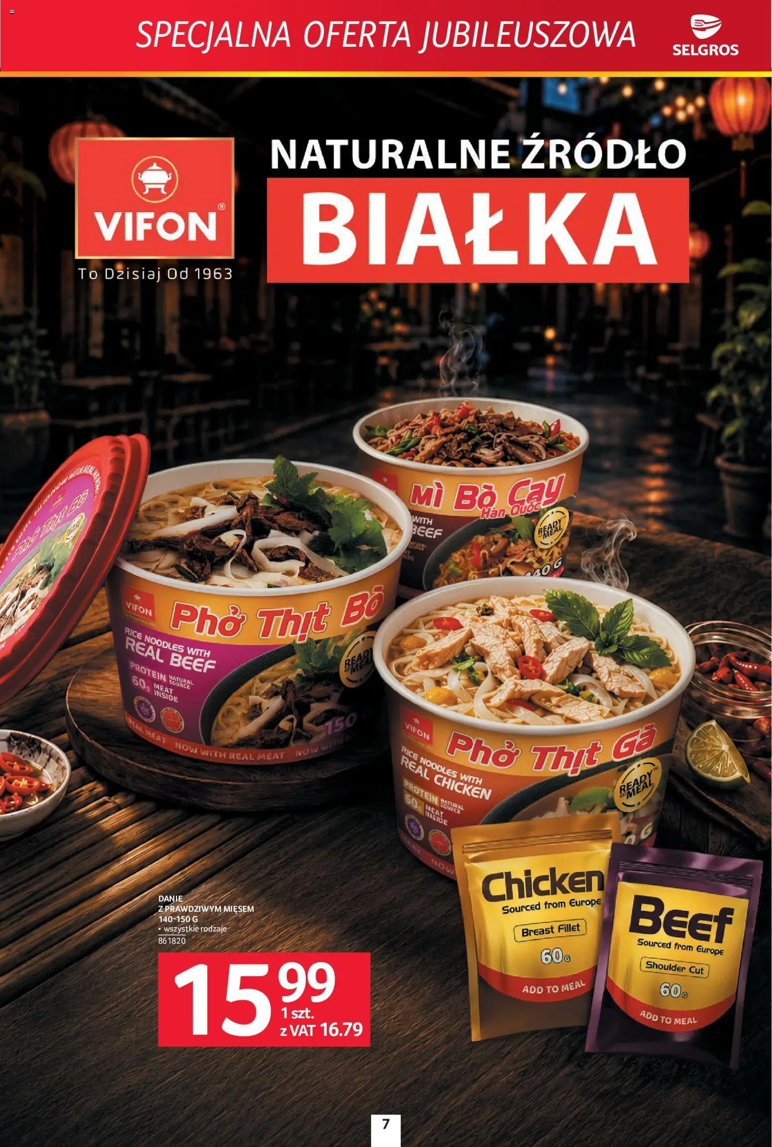 Selgros cash&carry gazetka - Specjalna Oferta Jubileuszowa od 24.09.2026 | Strona: 7 | Produkty: Vifon
