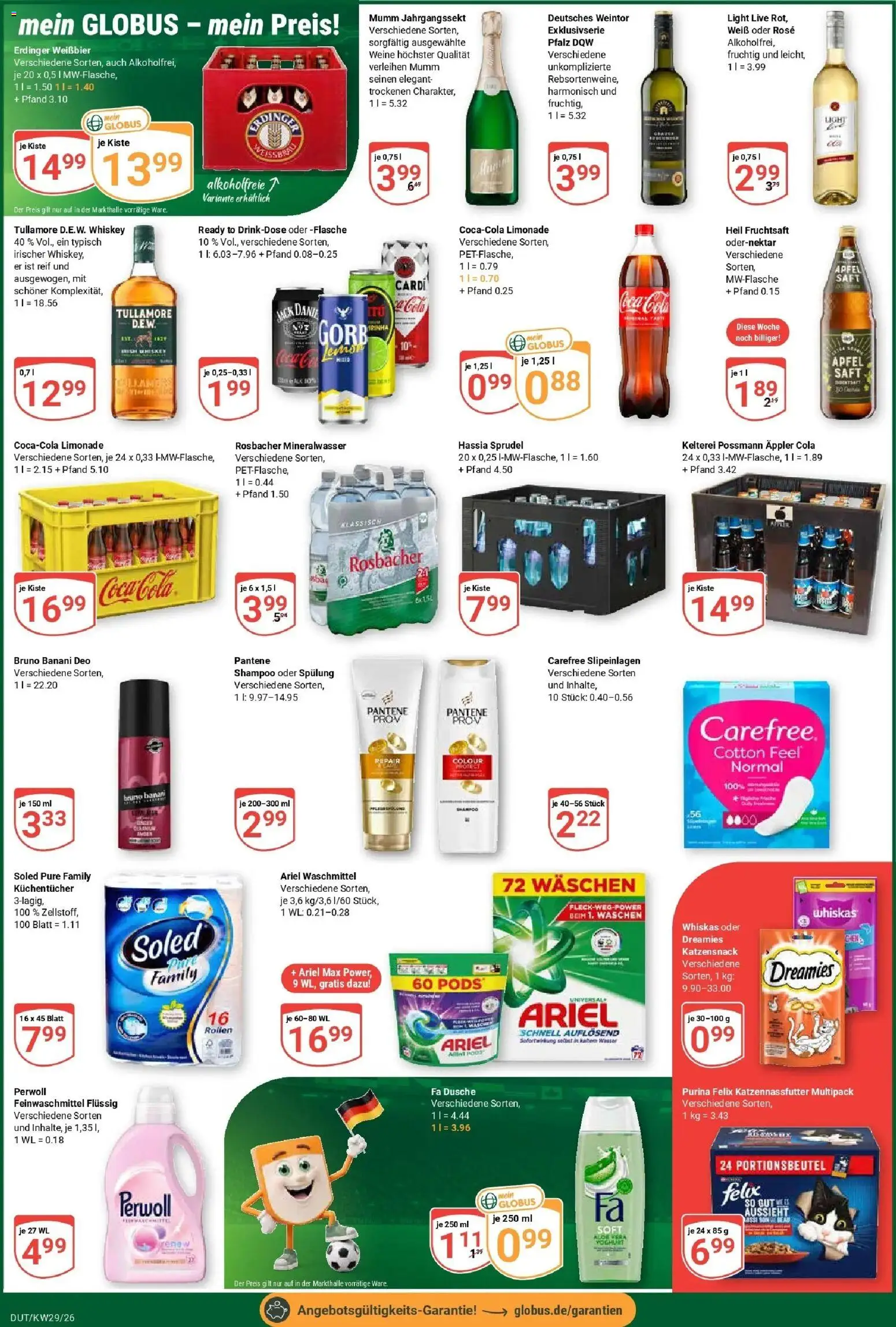 Globus Prospekt Wetzlar-Dutenhofen – gültig ab 13.07.2026 | Seite: 5 | Produkte: Coca cola, Äpfel, Perwoll, Spülung