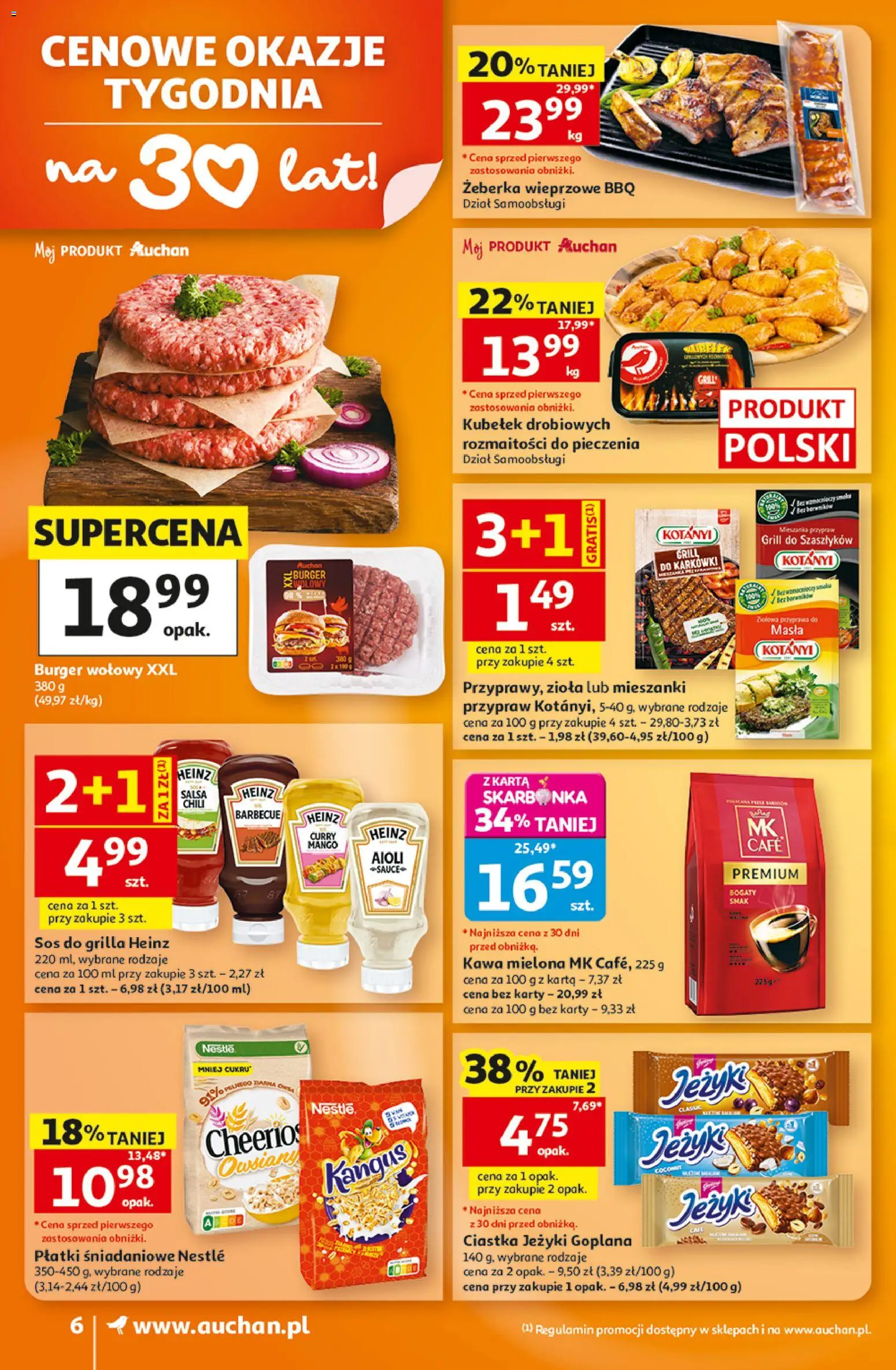 Auchan gazetka od 06.08.2026 | Strona: 6 | Produkty: Mango, Karta, Płatki śniadaniowe, Sos