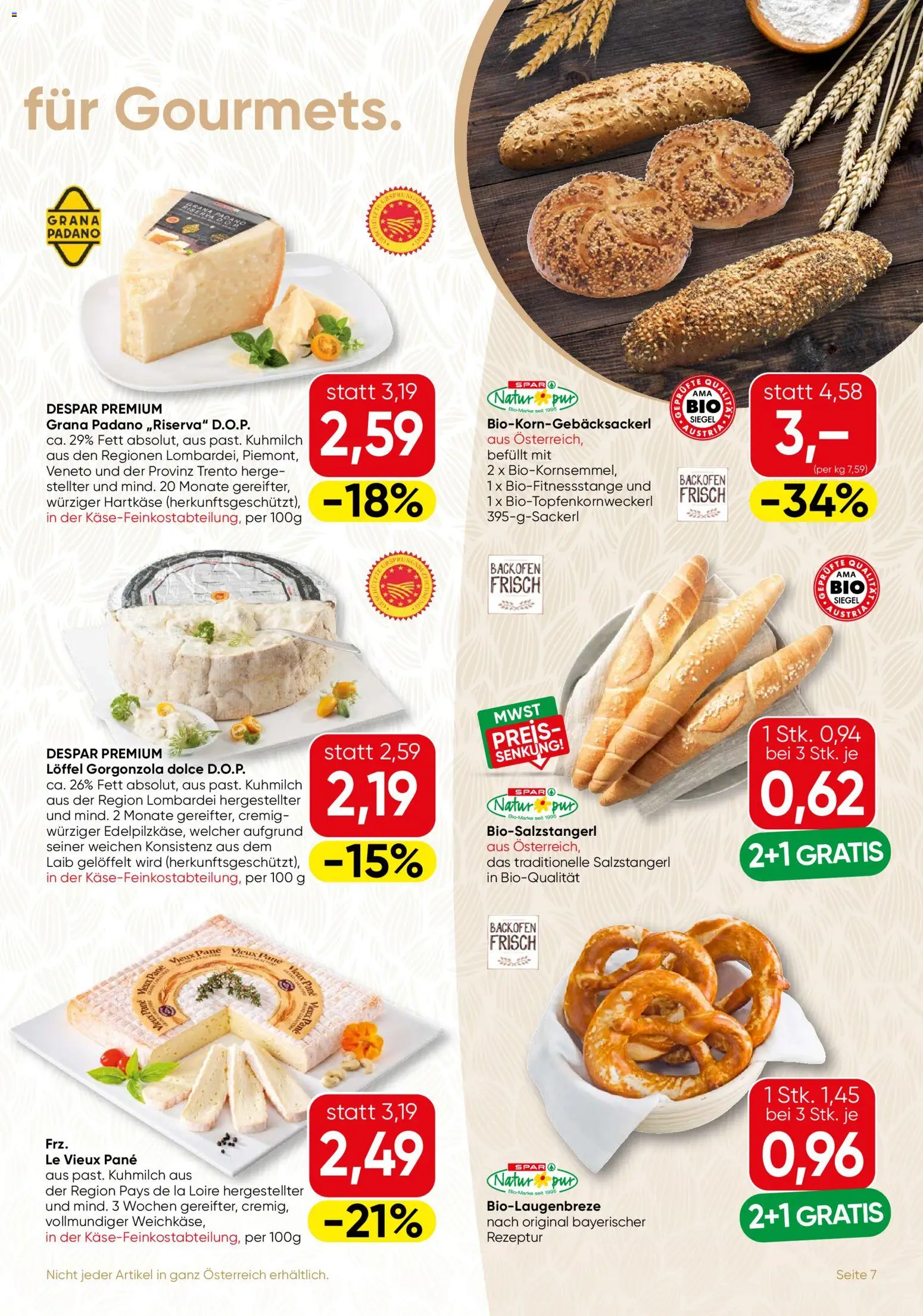 SPAR Gourmet Flugblatt gültig ab 10.09.2026 | Seite: 7