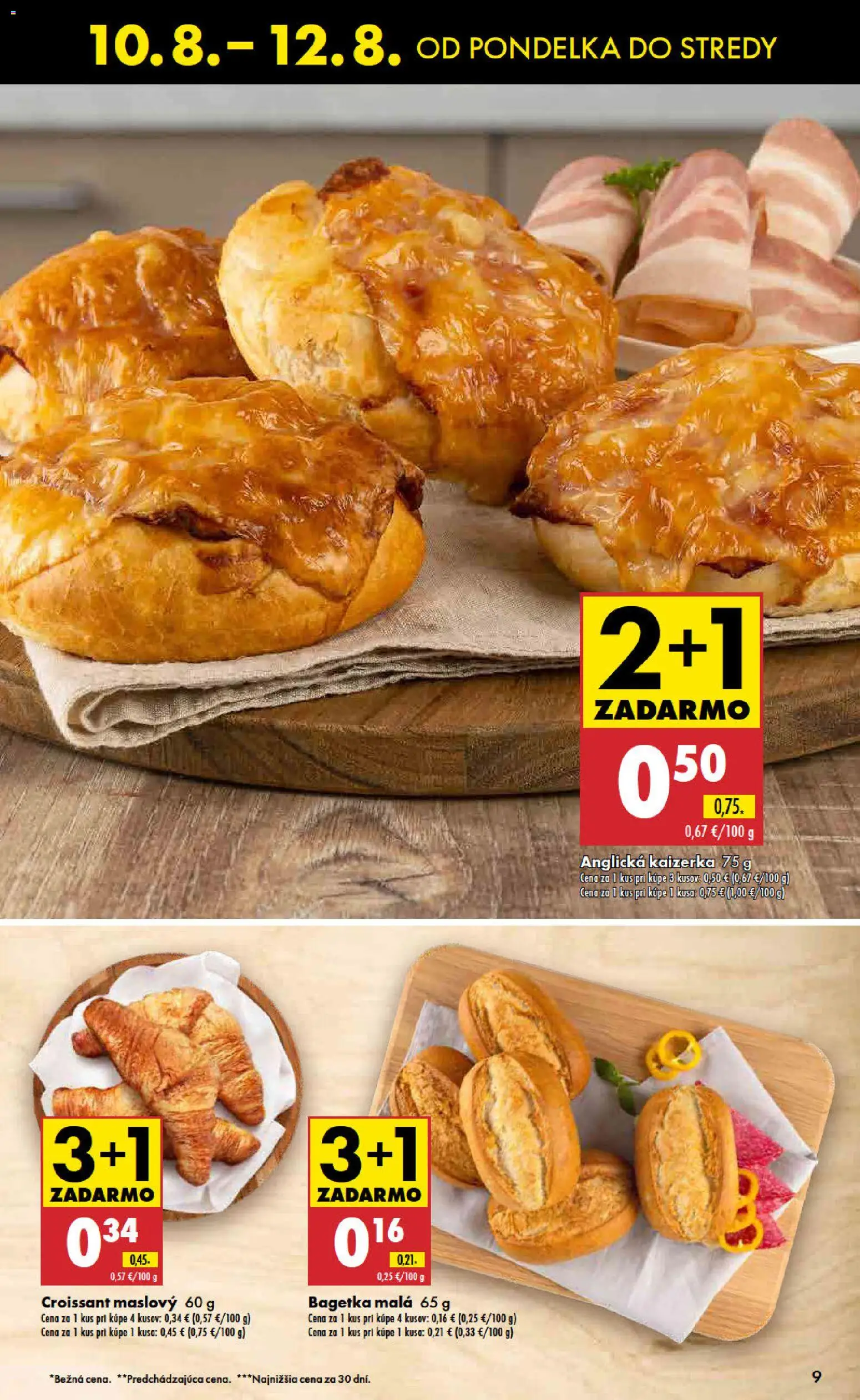 Nové Biedronka akcie – leták je platný od 10.08.2026 | Strana: 9 | Produkty: Croissant