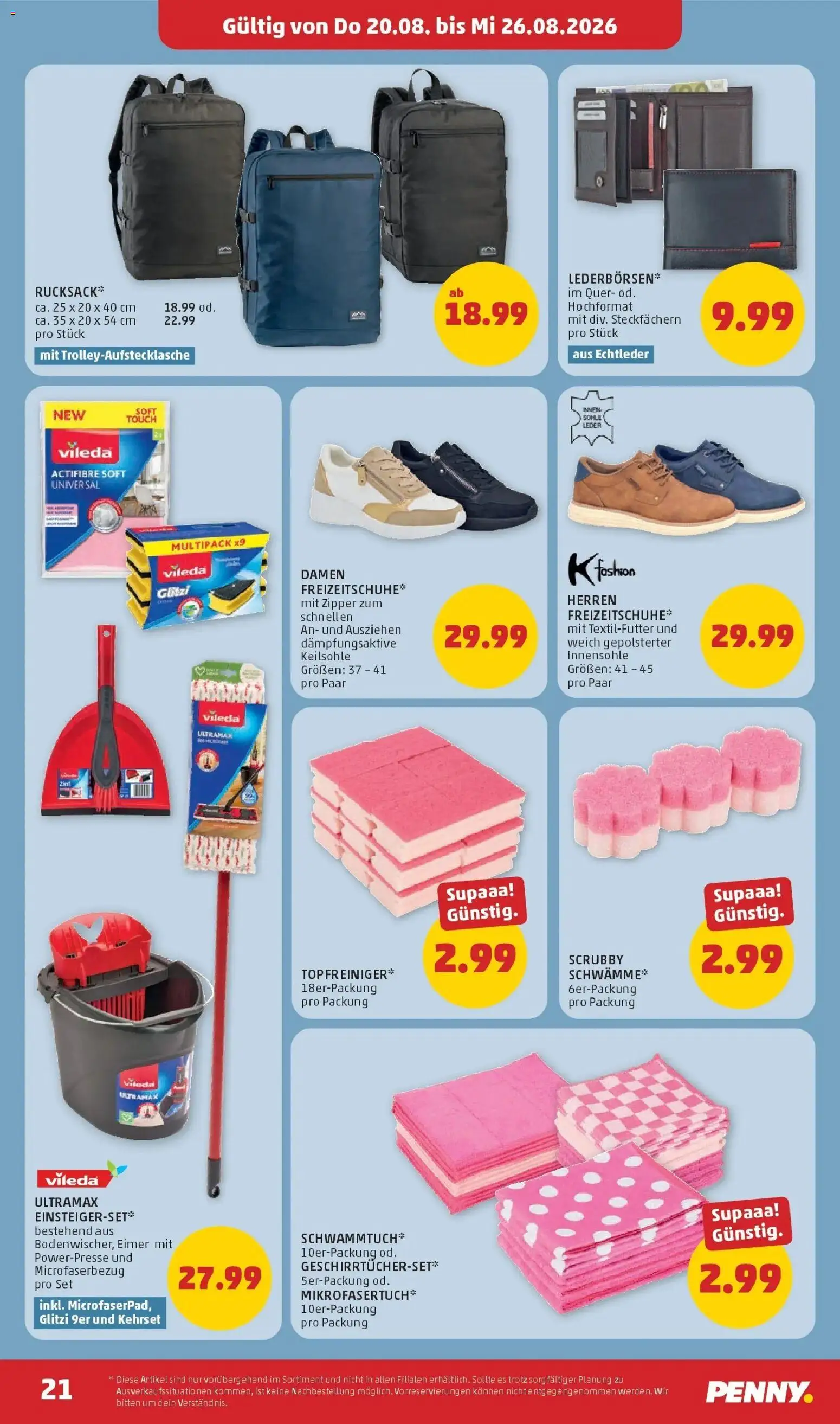 Penny Markt Die ganze Woche sparen ab (20.08.2026) - Angebote, Prospekt | Seite: 21