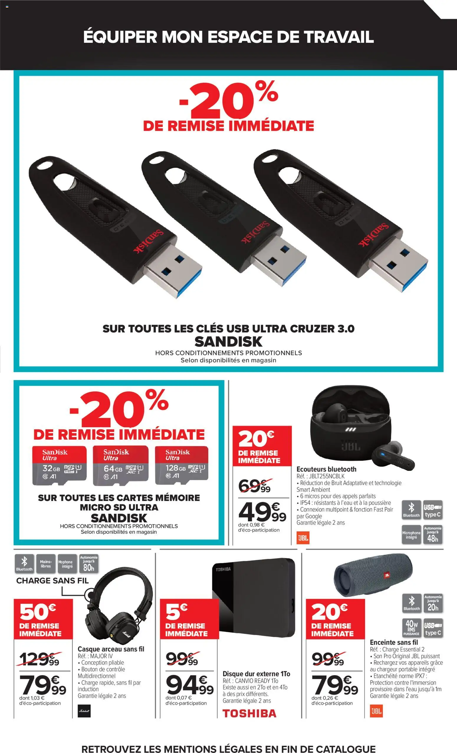{H1} | Page: 9 | Produits: Écouteurs, JBL, Portable, Disque dur externe