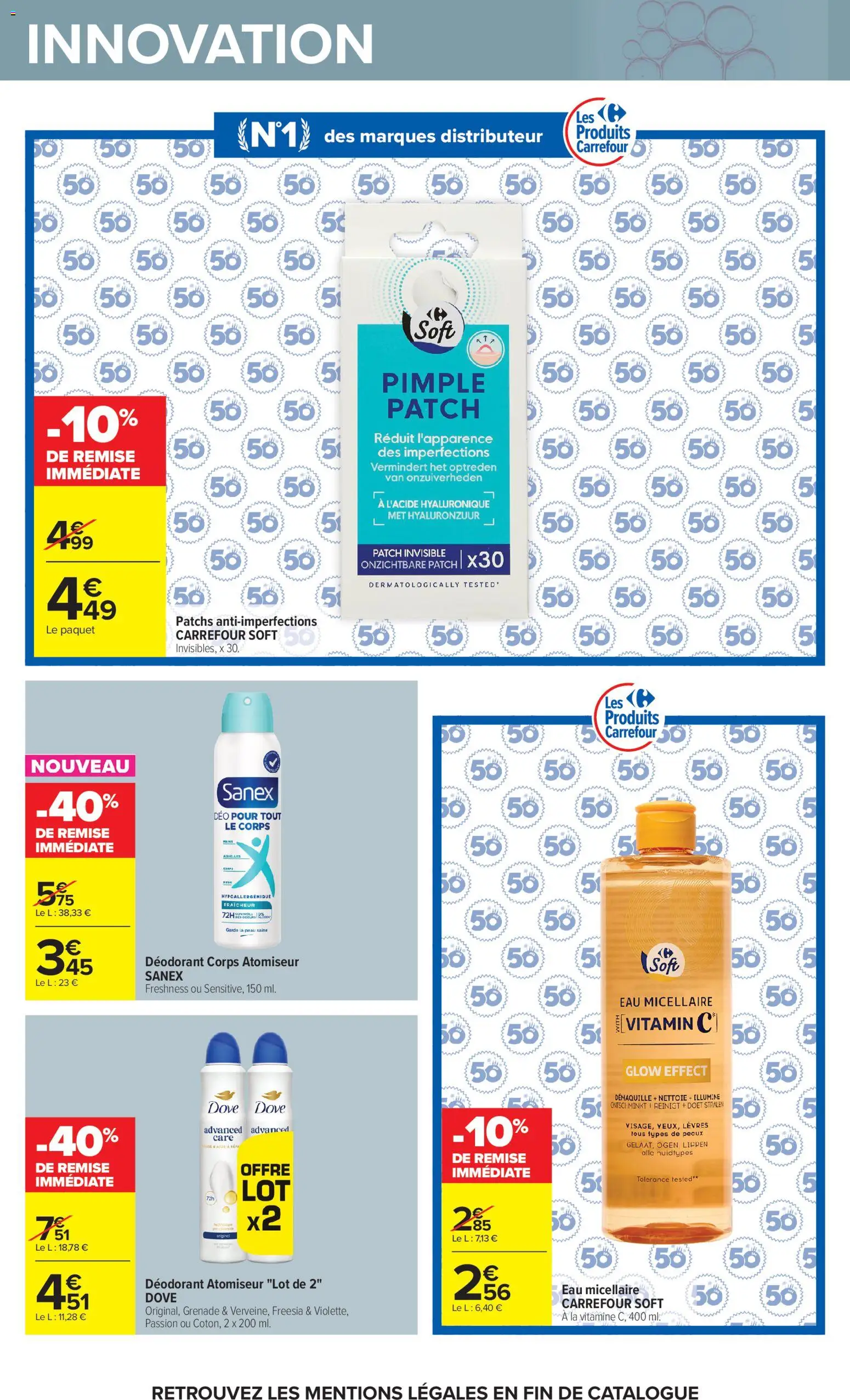 {H1} | Page: 4 | Produits: Eau micellaire, Déodorant, Grenade, Distributeur