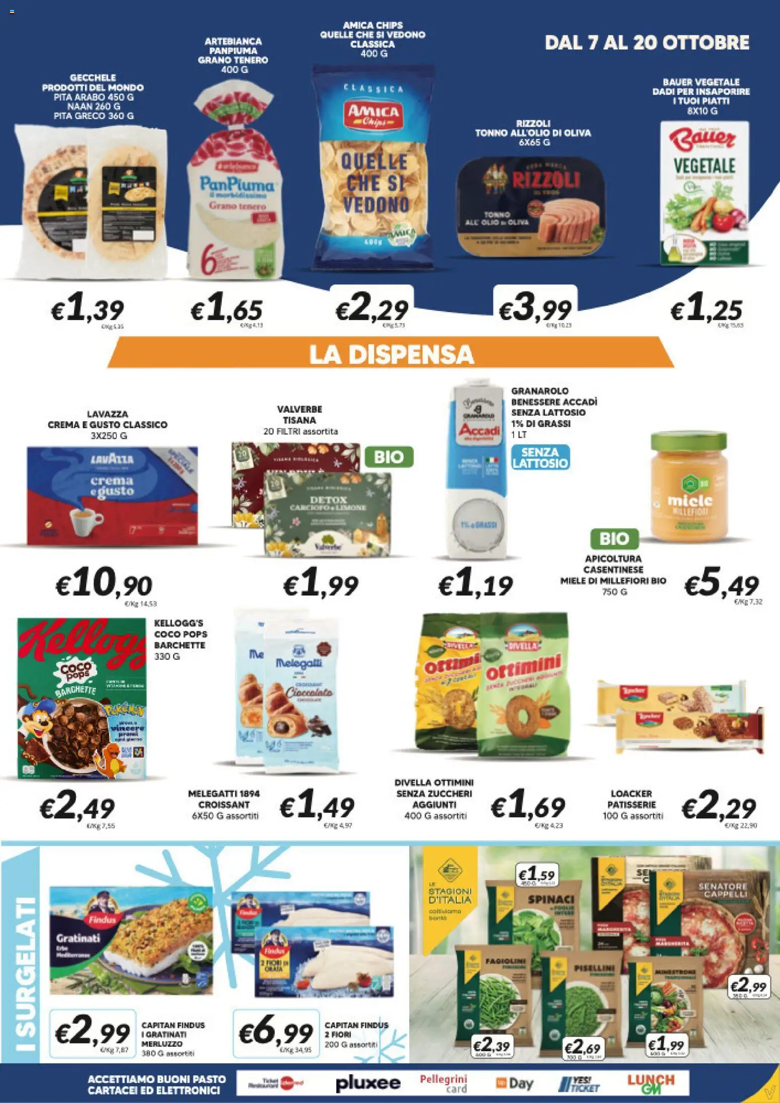 Volantino Visotto del 07/10/2026 | Pagina: 5 | Prodotti: Spinaci, Tonno, Fiori, Fagiolini