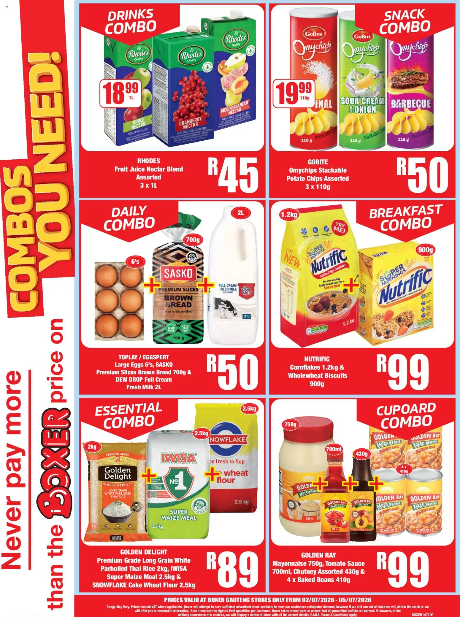 New Boxer catalogue – valid from 02/07/2026 | Page: 4 | Products: Milk, Eggs, Biscuits, Stock