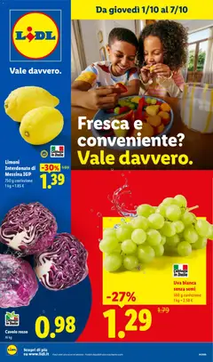 Anteprima del volantino Lidl volantino Fresca e conveniente valido a partire dal 01/10/2026