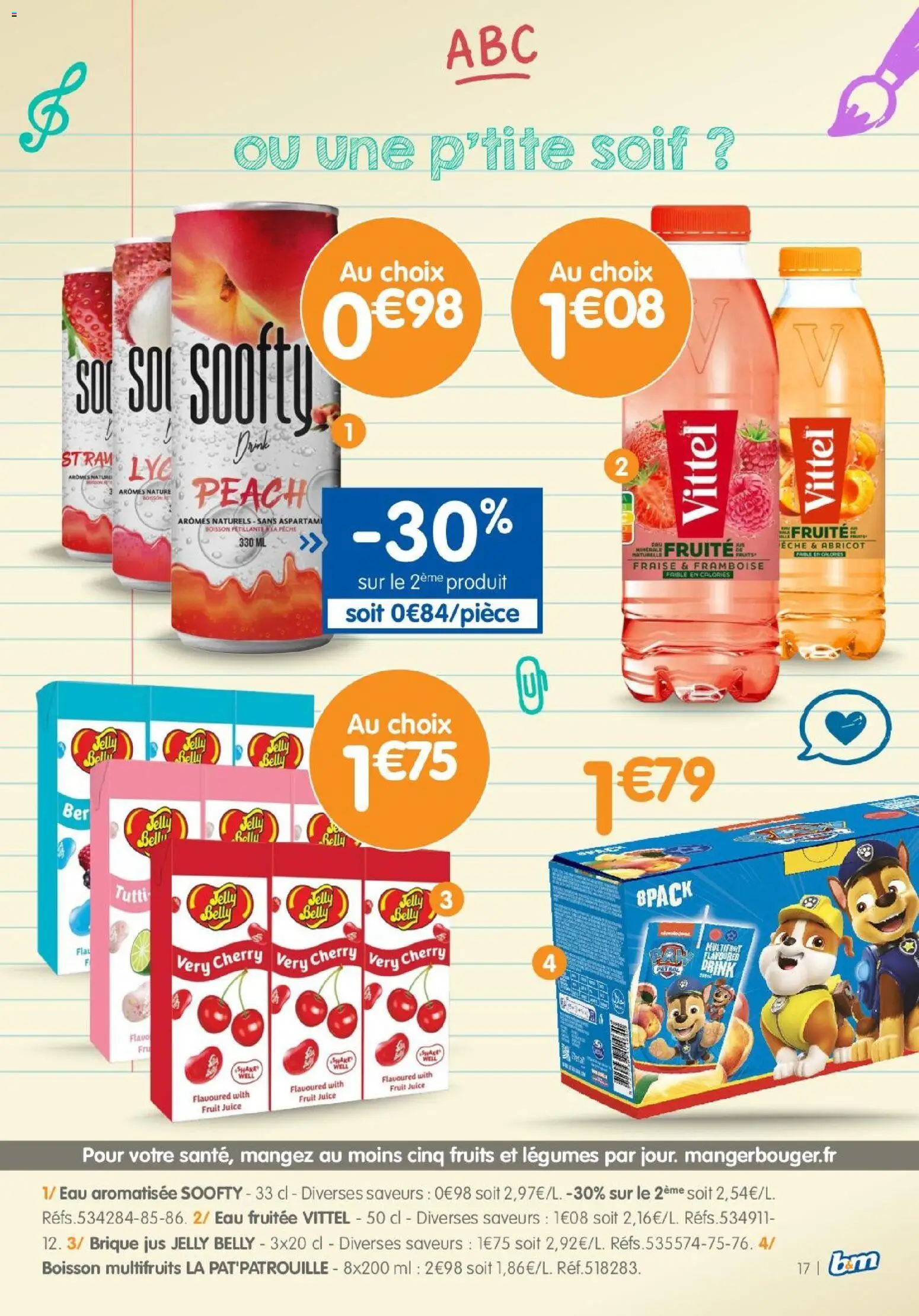 {H1} | Page: 17 | Produits: Abricot, Fraise, Fruits, Jus