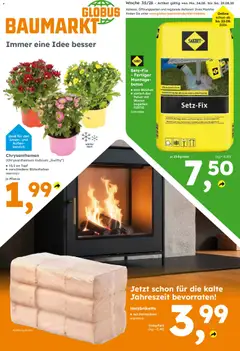 Globus Baumarkt Prospekt ab 24.08.2026 gültig