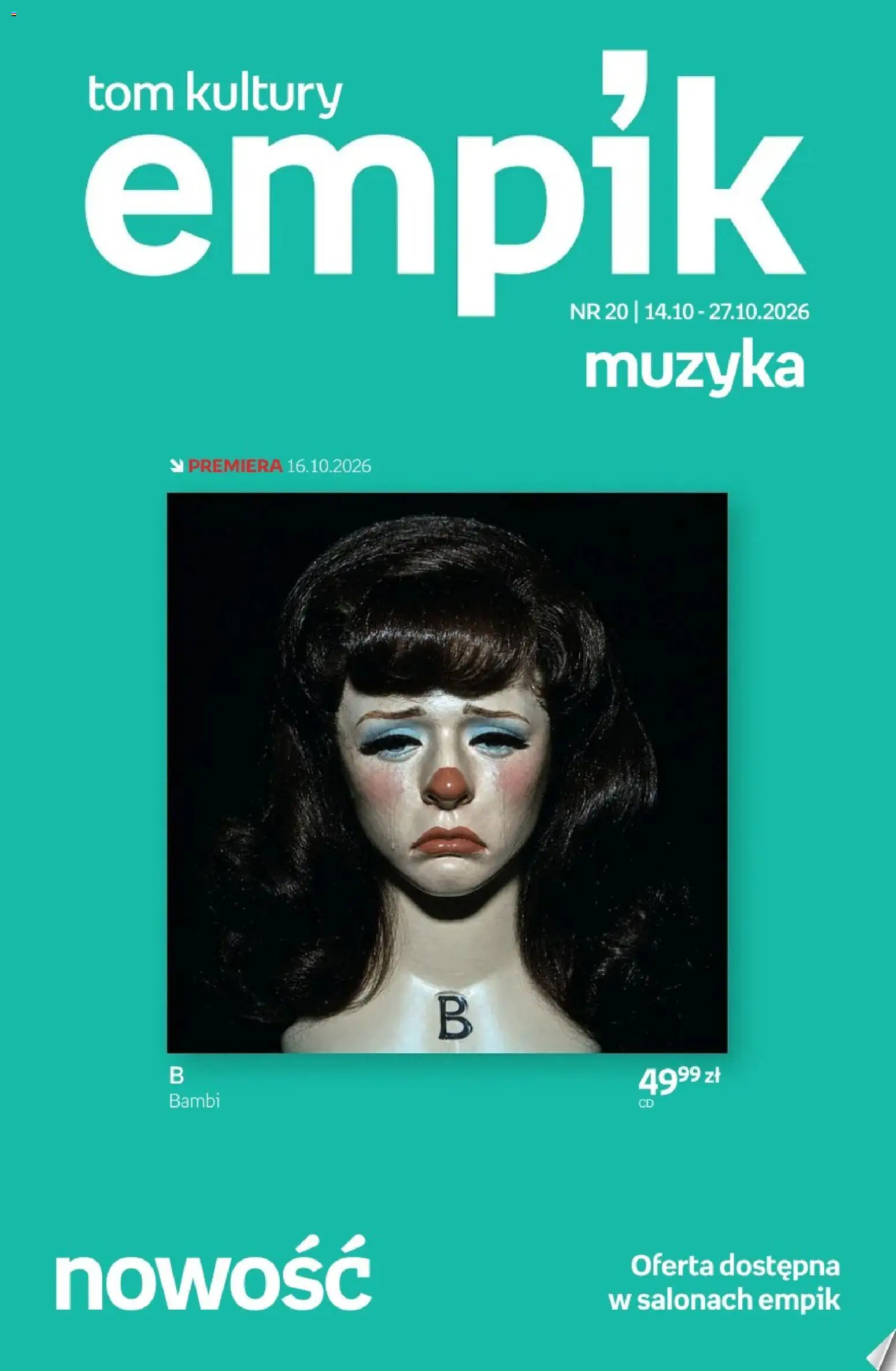 Empik promocje - Tom kultury Muzyka od 14.10.2026 | Strona: 1