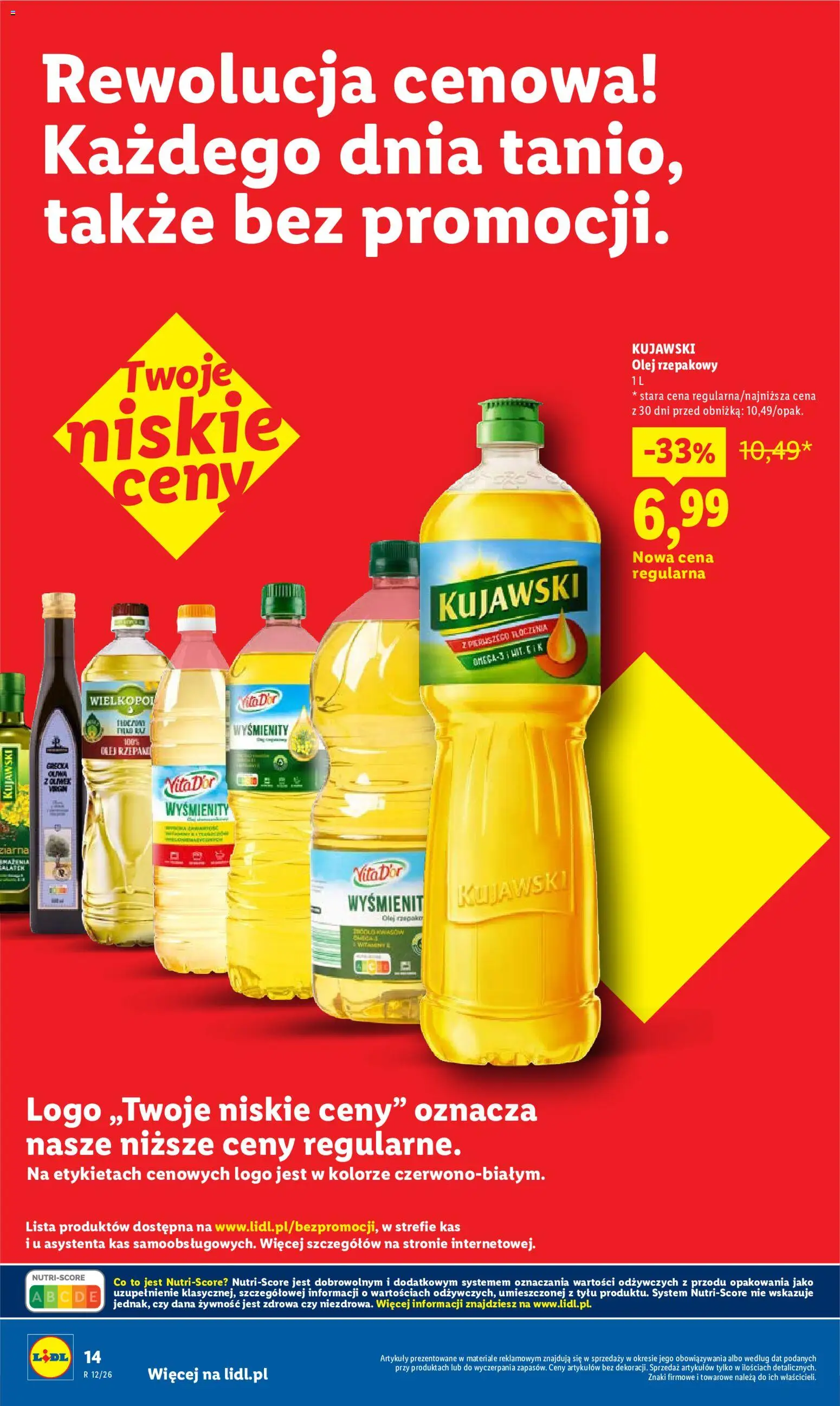 Lidl gazetka - Oszczędzaj każdego dnia od 09.05.2026 | Strona: 14 | Produkty: Olej rzepakowy, Olej