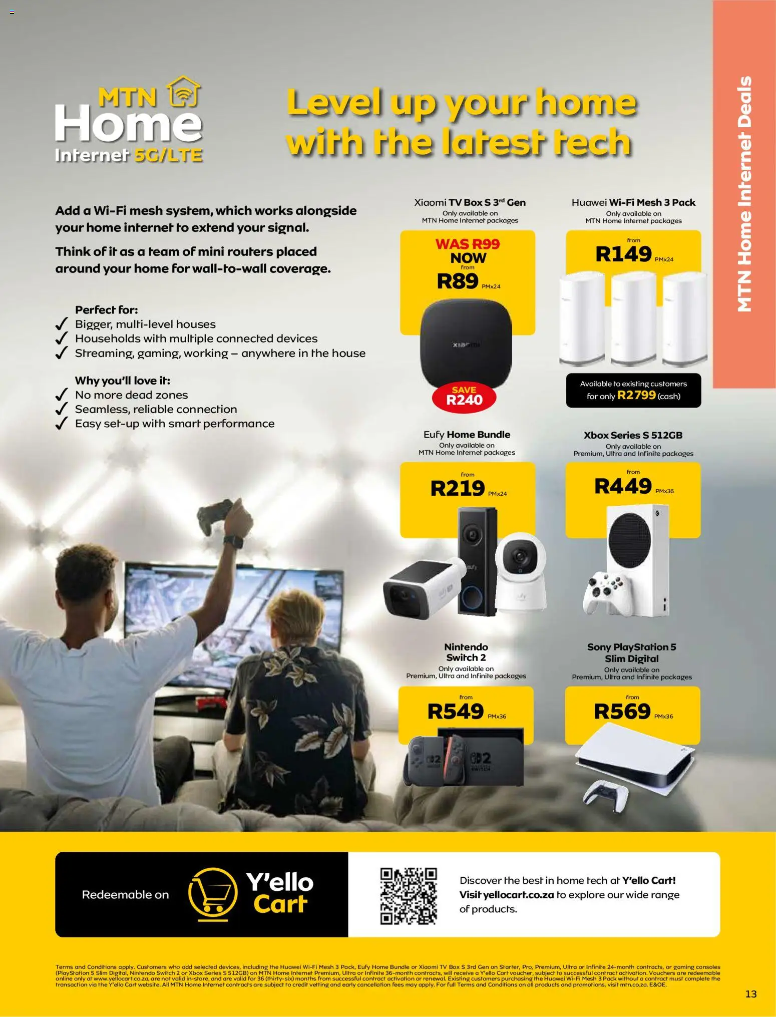 New MTN catalogue – valid from 07.05.2026 | Page: 13 | Products: Xbox, TV, Box, Switch