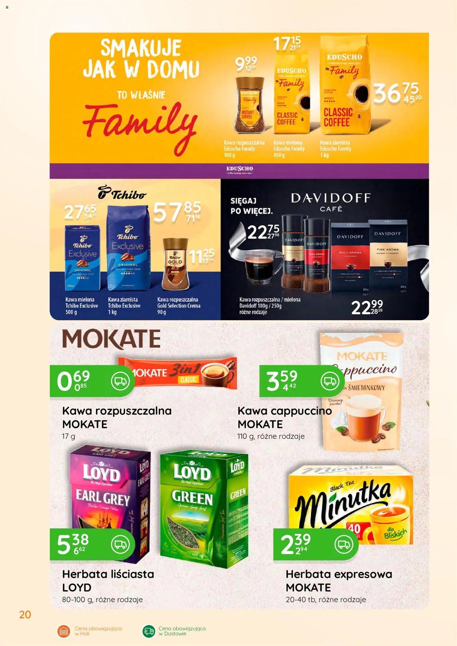 Eurocash gazetka - Oferta Handlowa od 24.08.2026 | Strona: 20 | Produkty: Kawa cappuccino, Kawa rozpuszczalna, Cappuccino, Kawa