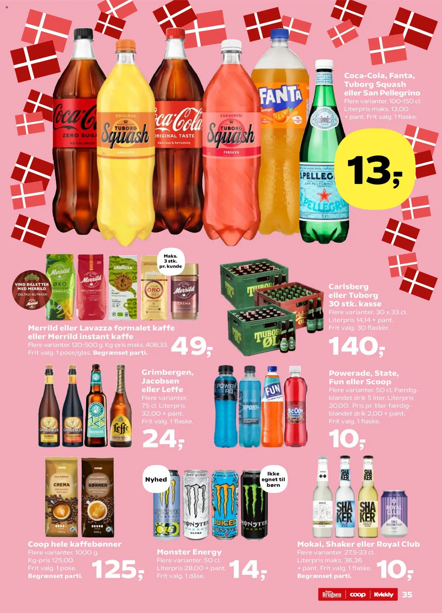 Super Brugsen tilbudsavis – gyldig fra 08.05.2026 | Side: 37 | Produkter: Kaffe, Fanta, Instant Kaffe, Tuborg Squash