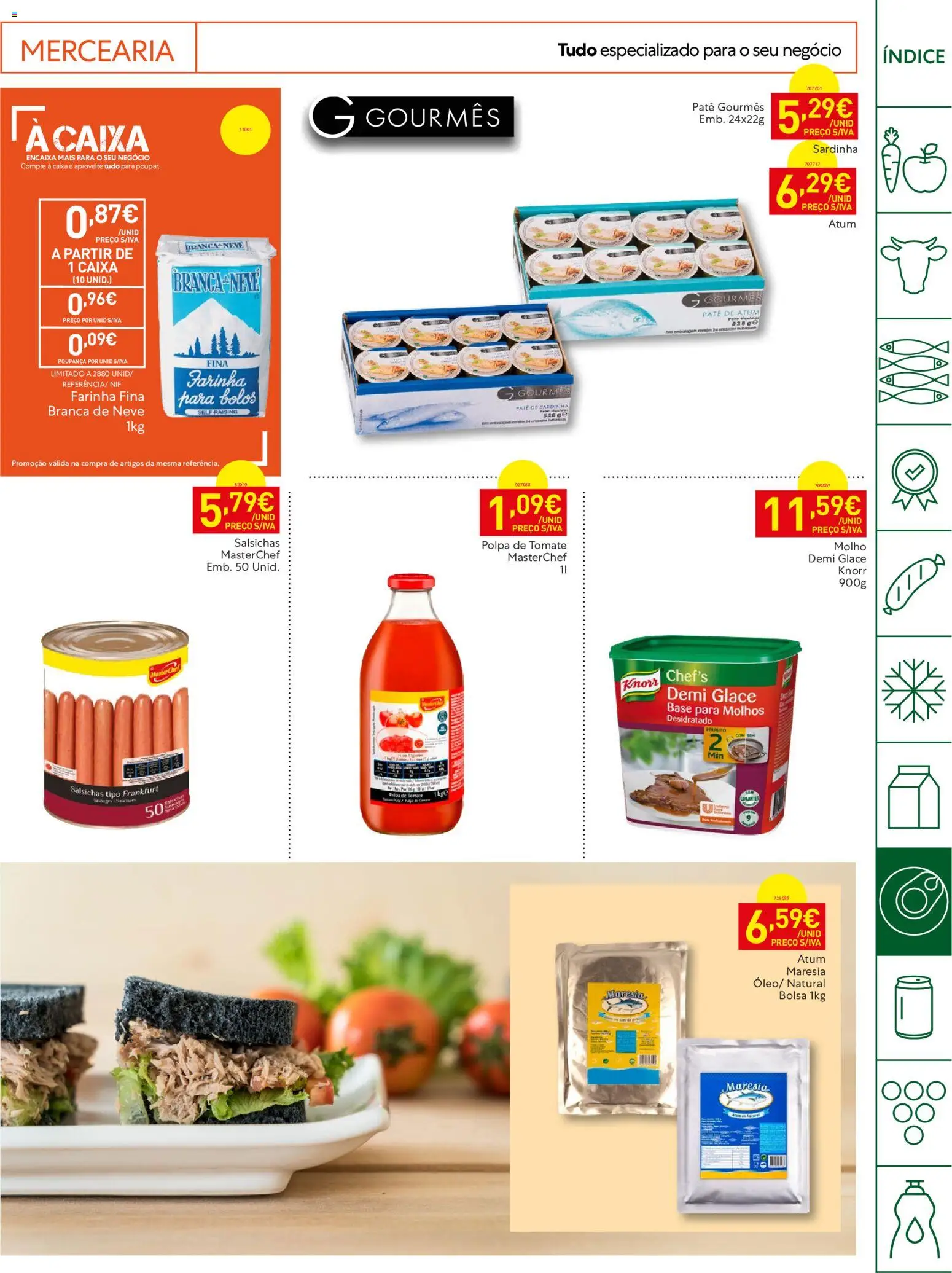 Recheio Horeca │ válido de 09.06.2026 | Página: 19 | Produtos: Bolsa, Knorr, Caixa, Tomate