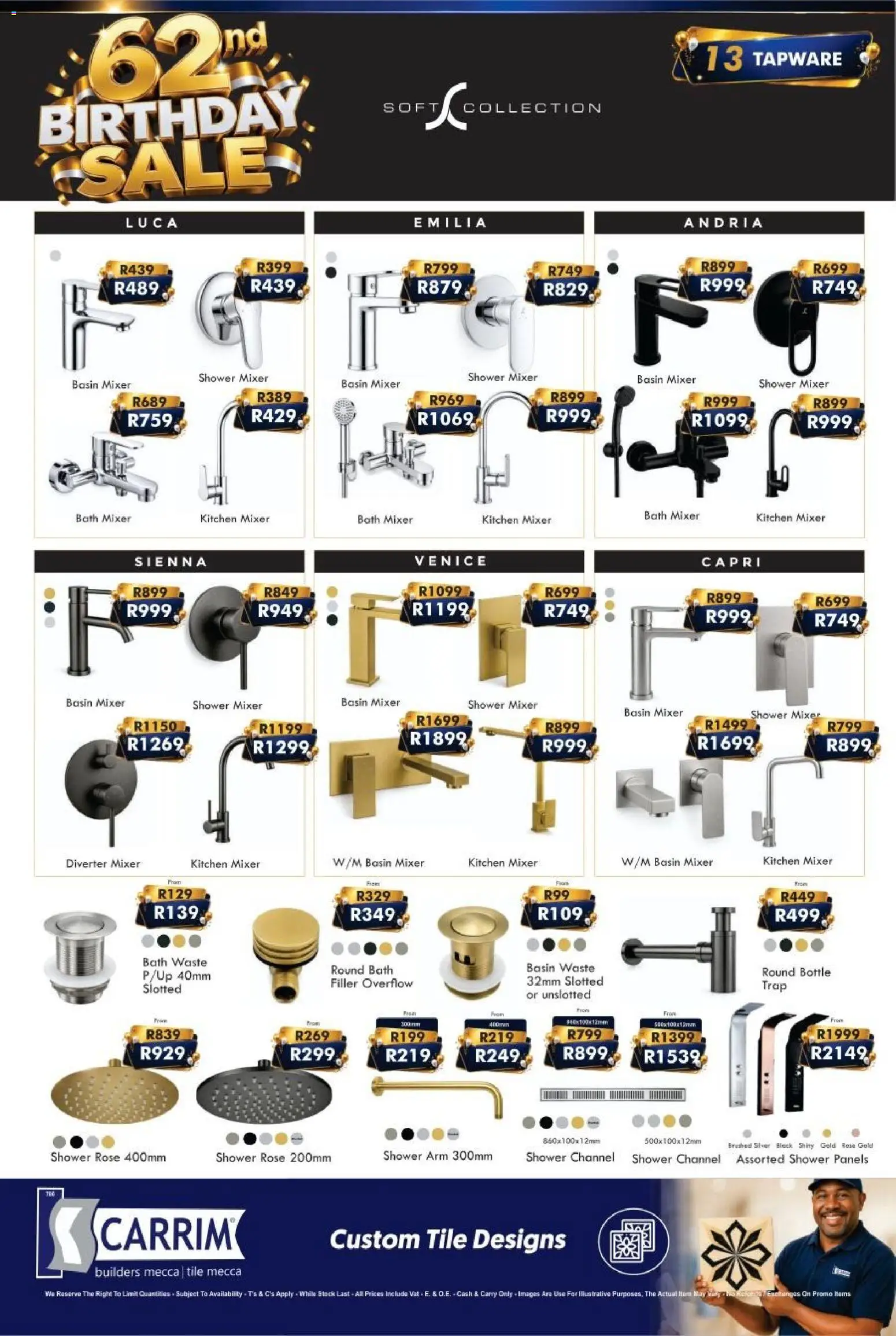 New K. Carrim catalogue – valid from 25/09/2026 | Page: 13 | Products: Mixer, Shower, Basin, Stock