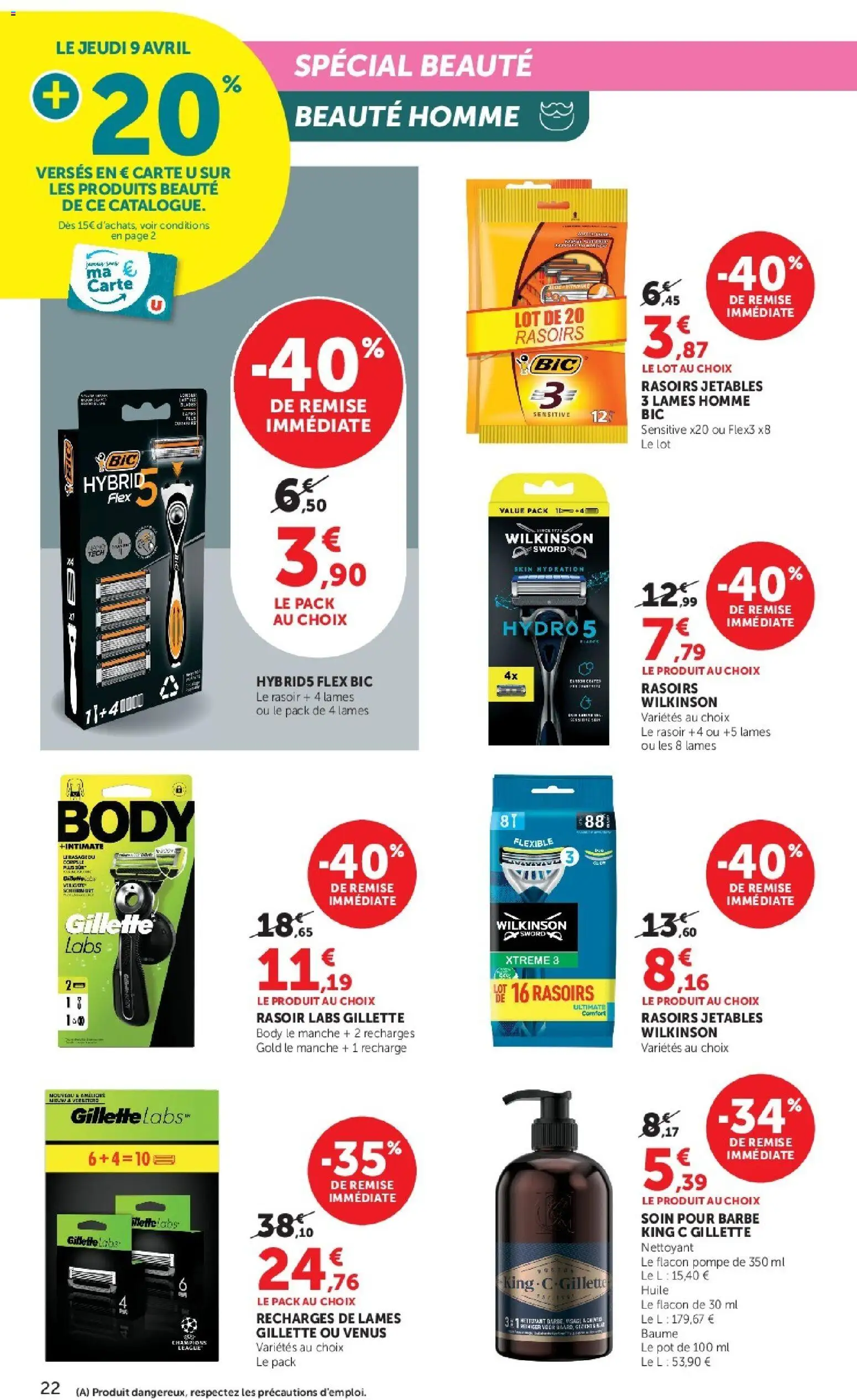 {H1} | Page: 22 | Produits: Body, Produits beauté, Rasoir, Huile