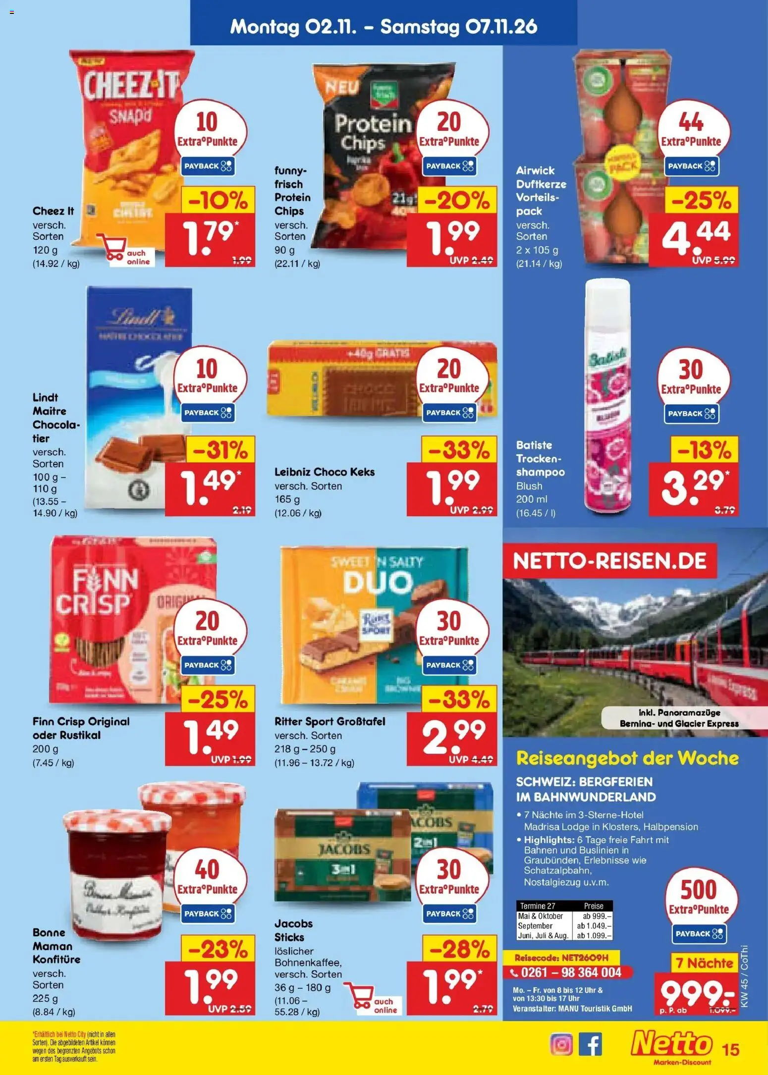 Netto Marken-Discount Prospekt Thiendorf – gültig ab 02.11.2026 | Seite: 29 | Produkte: Ritter sport, Shampoo, Blush, Lindt