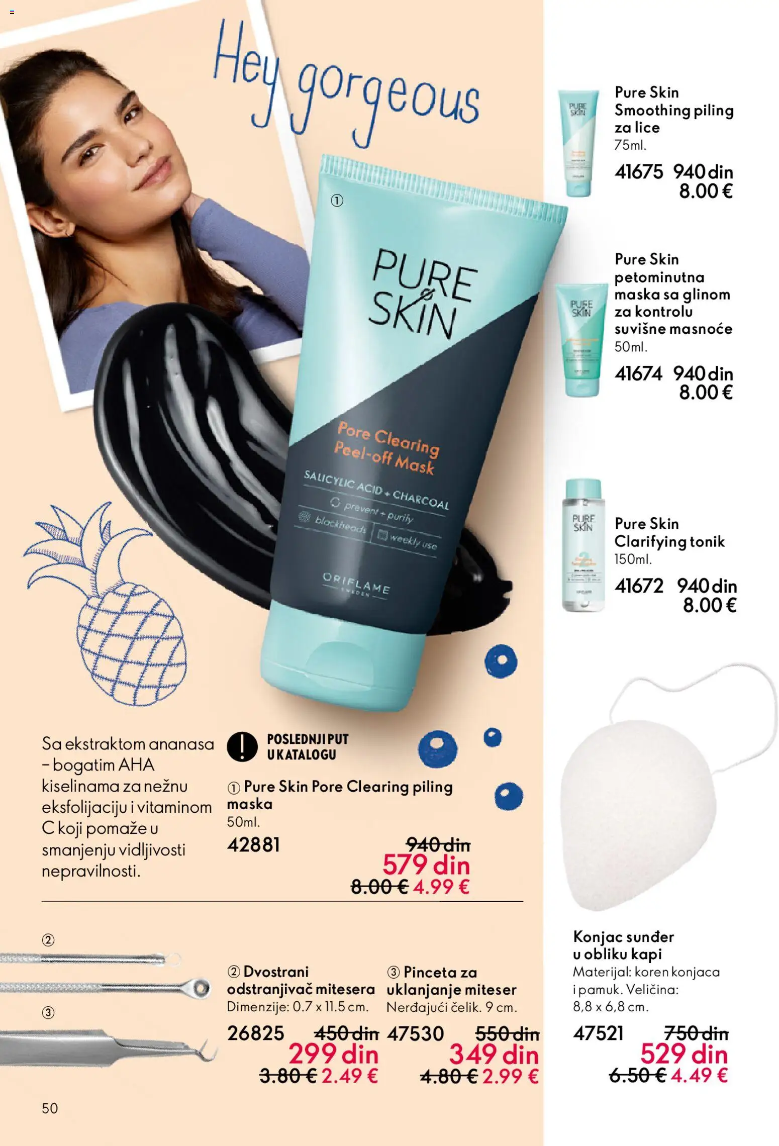 Oriflame katalog - važi od 01.04.2026 | Strana: 50 | Proizvode: Maska, Piling, Tonik
