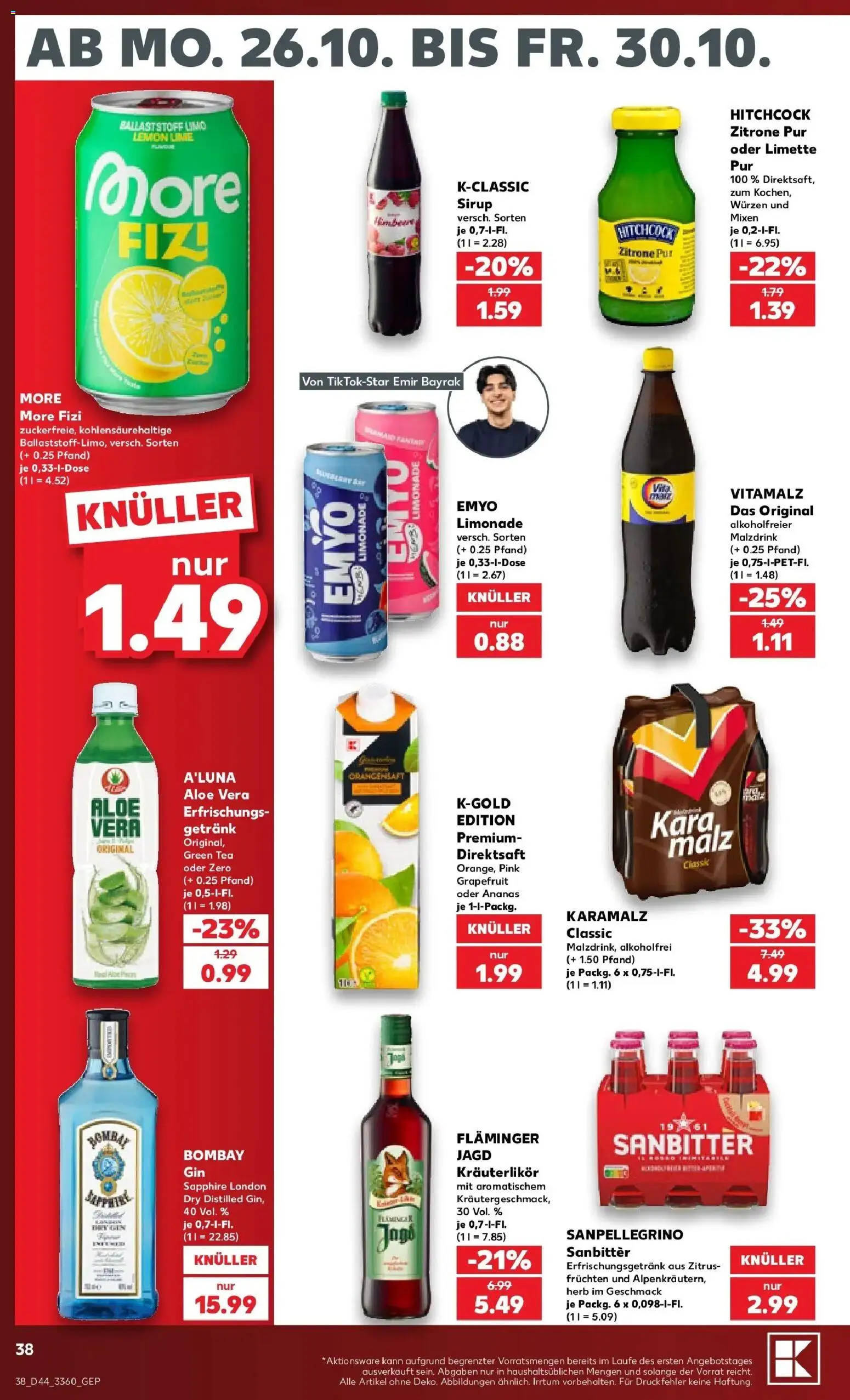 Prospekt Kaufland ab 26.10.2026 » Angebote Online zum Blättern | Seite: 38
