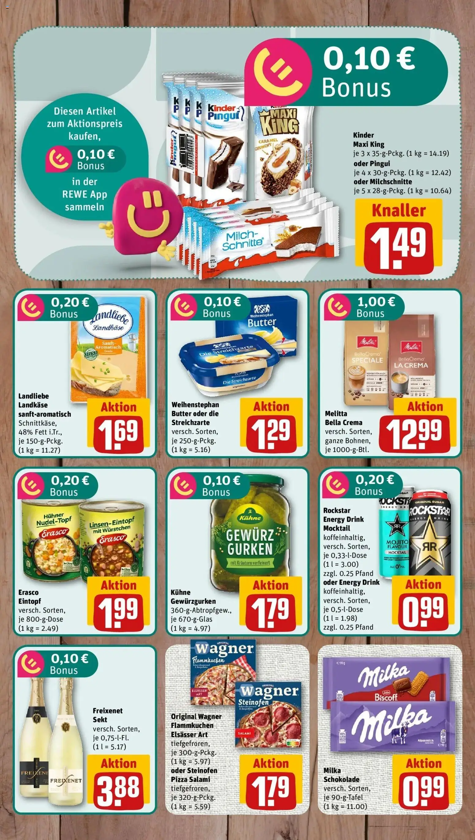 REWE Prospekt ab 12.10.2026 zum Blättern » Angebote | Seite: 6 | Produkte: Melitta, Milch, Rockstar, Erasco