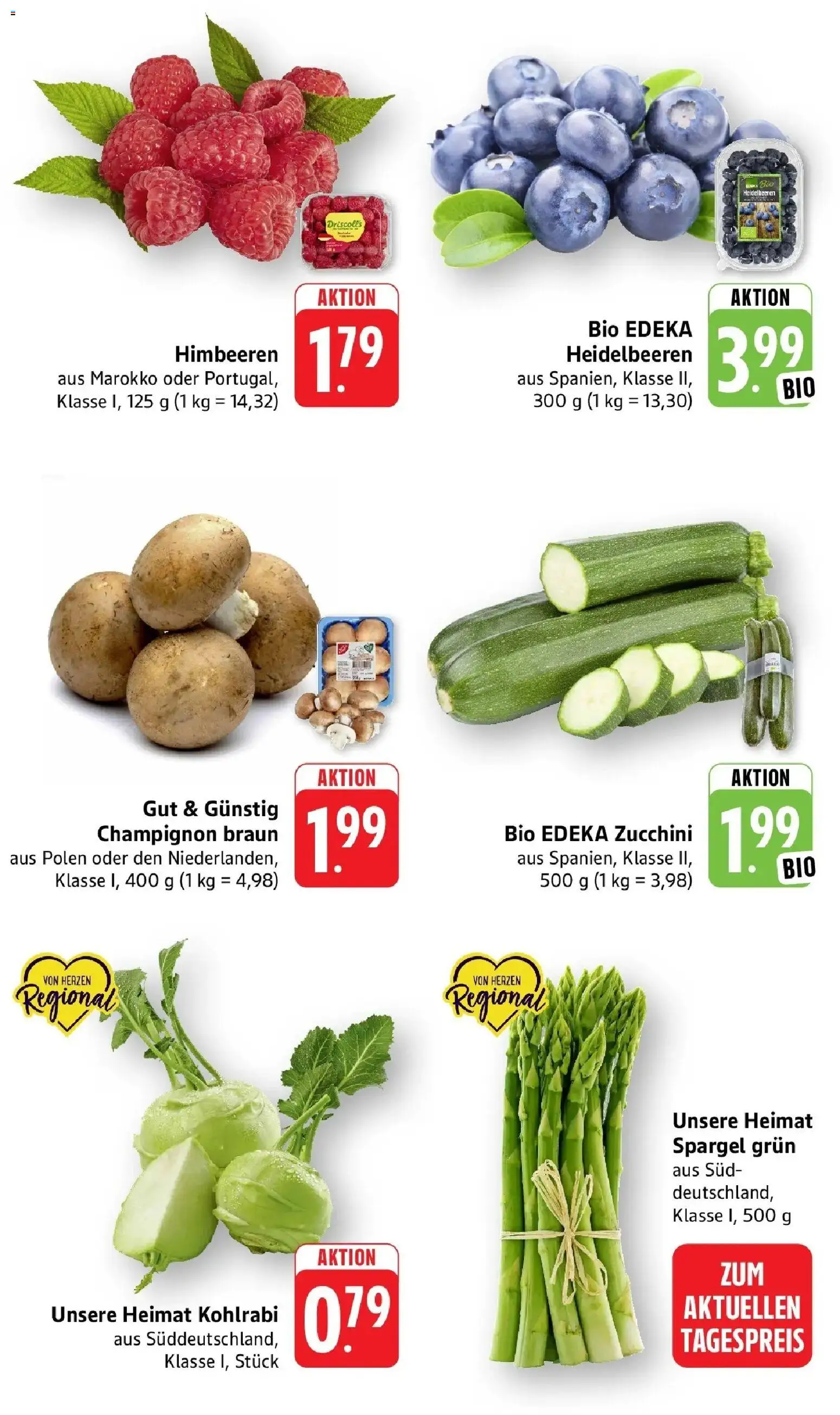 nah & gut Prospekt Offenburg-Zunsweier  – gültig ab 17.05.2026 | Seite: 2 | Produkte: Himbeeren, Spargel, Heidelbeeren, Zucchini