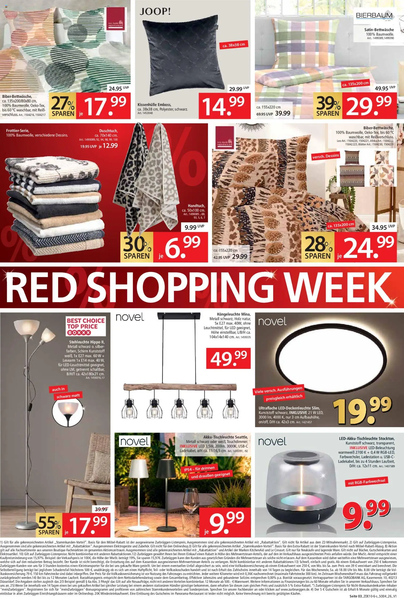 Zurbrüggen Red shopping week – gültig ab 16.10.2026 | Seite: 3 | Produkte: Top, Box, Uhr