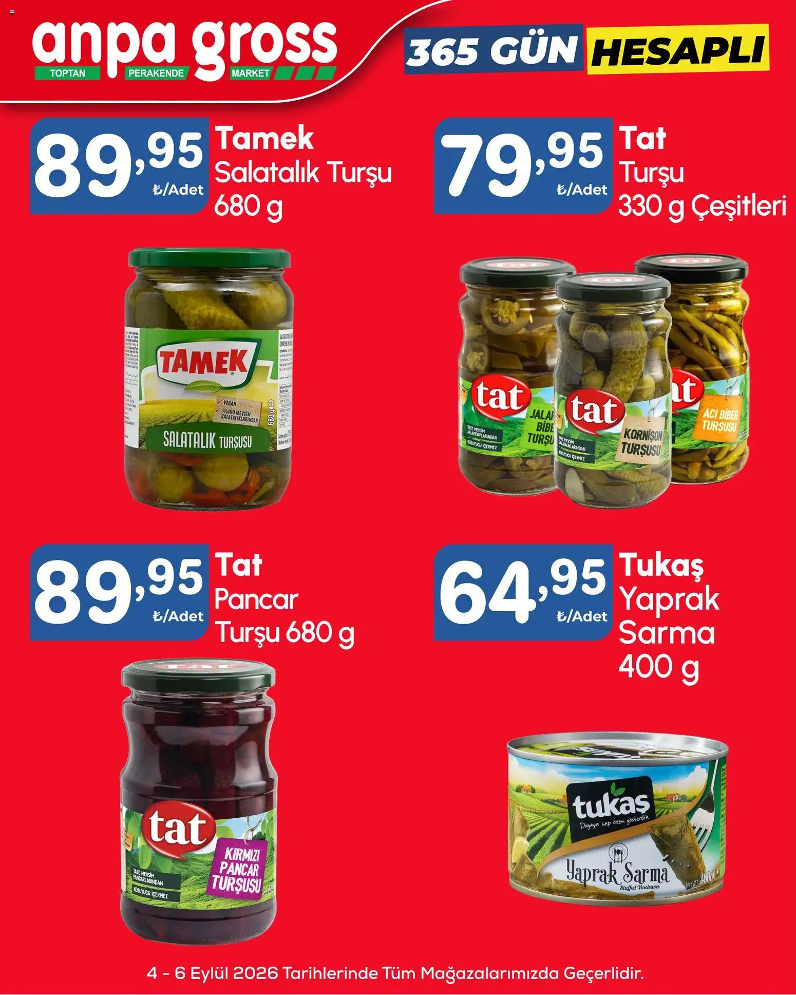 Anpa Gross - Hafta sonu fırsatları - 04 Eylül 2026 tarihinden itibaren geçerlidir | Sayfa: 17 | Ürünler: Salatalık, Biber, Pancar, Acı biber