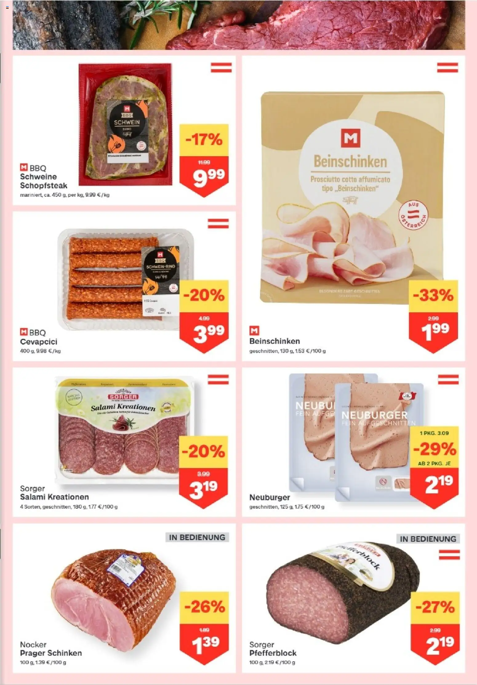 MPREIS Anras gültig ab 03.06.2026 | Seite: 3 | Produkte: Salami, Schinken