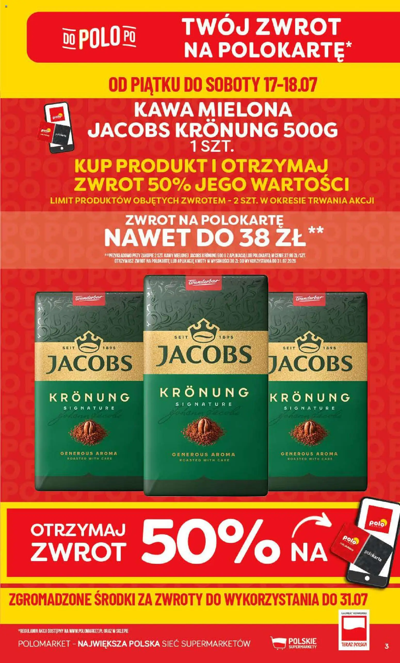 POLOmarket gazetka od 15.07.2026 | Strona: 3 | Produkty: Kawa