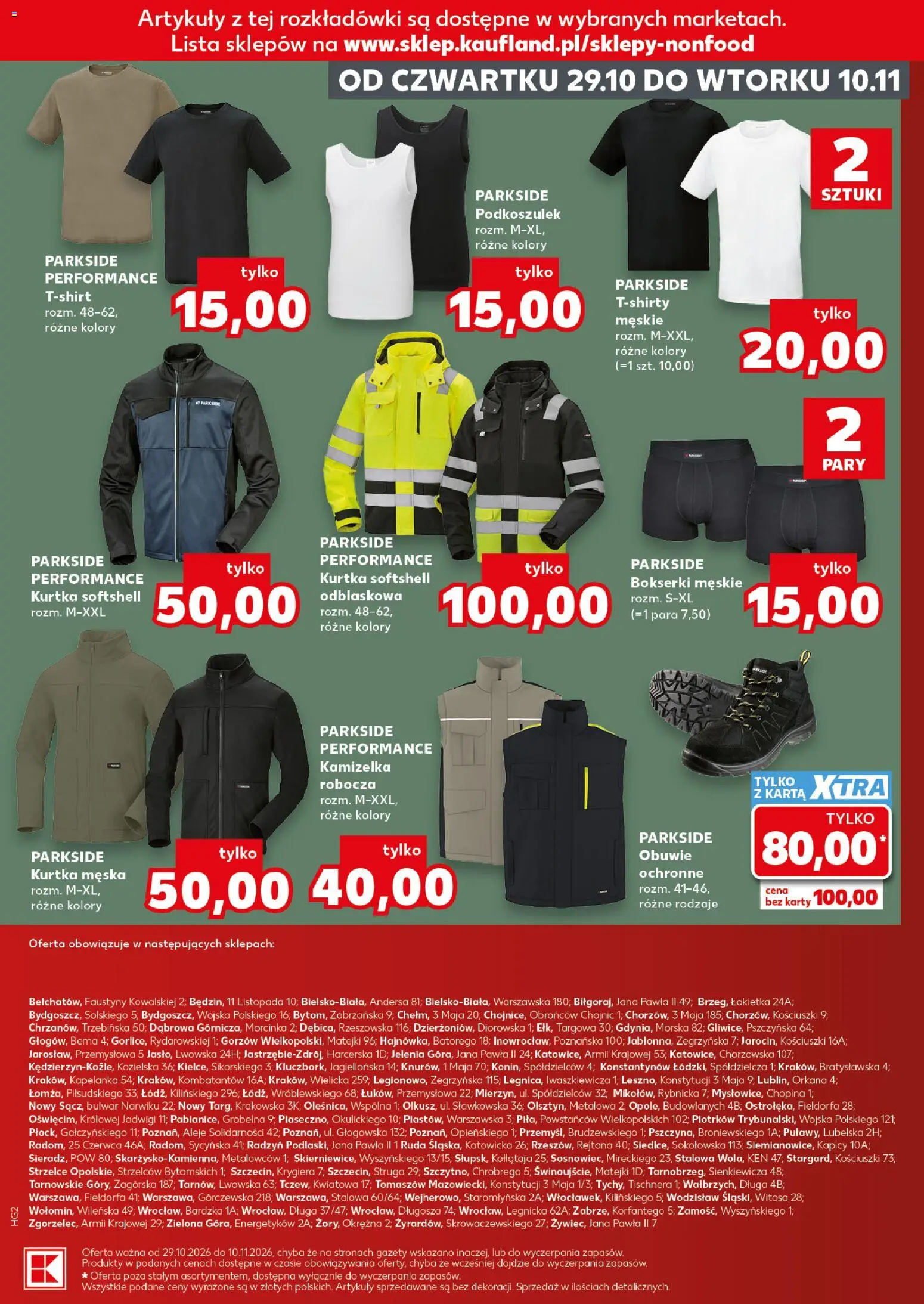 Kaufland Polsko leták - Złap okazje od 29.10.2026 | Strana: 15 | Produkty: Parkside, Karty