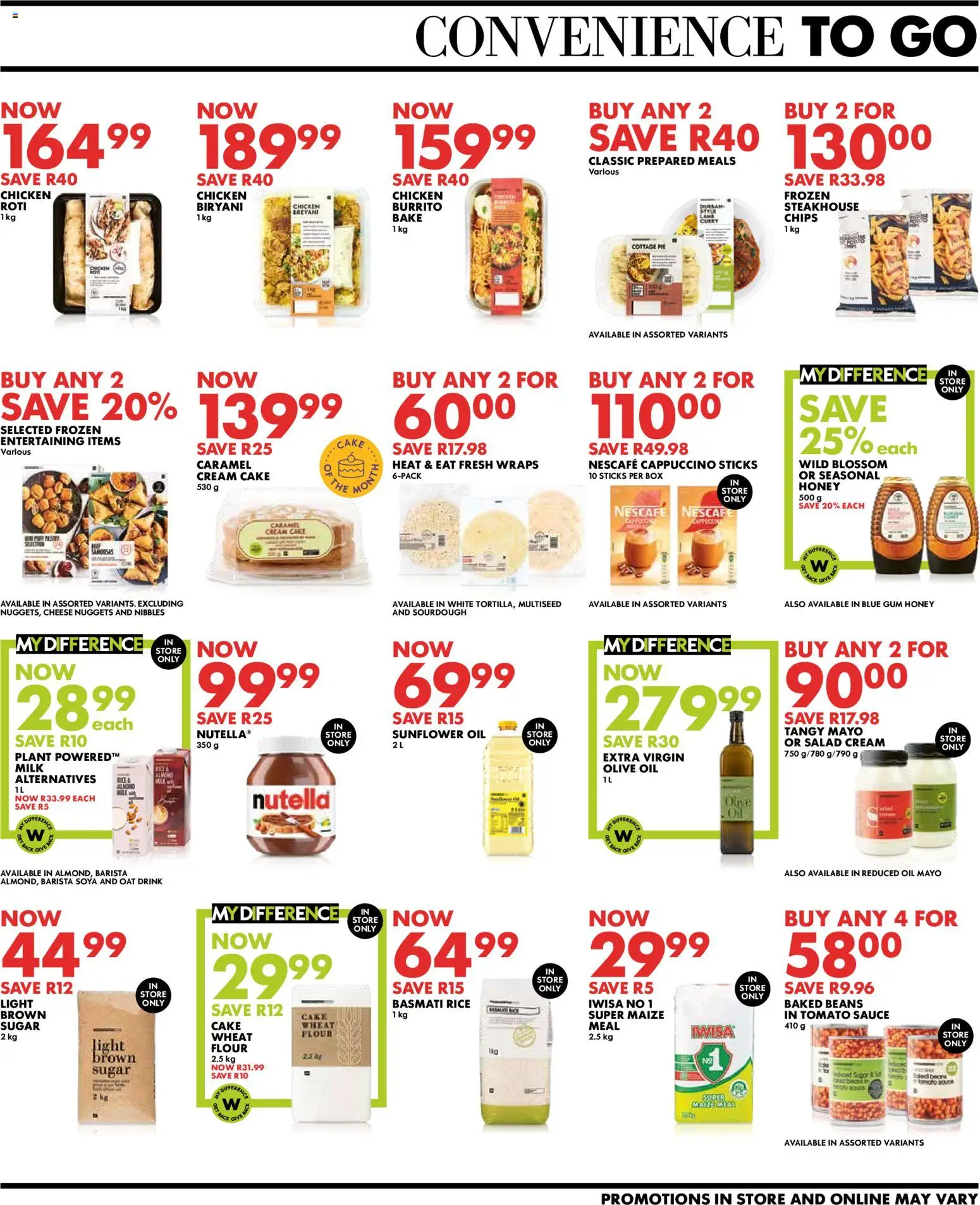 New Woolworths catalogue – valid from 07/09/2026 | Page: 5 | Products: Cake, Cheese, Tomato sauce, Sauce