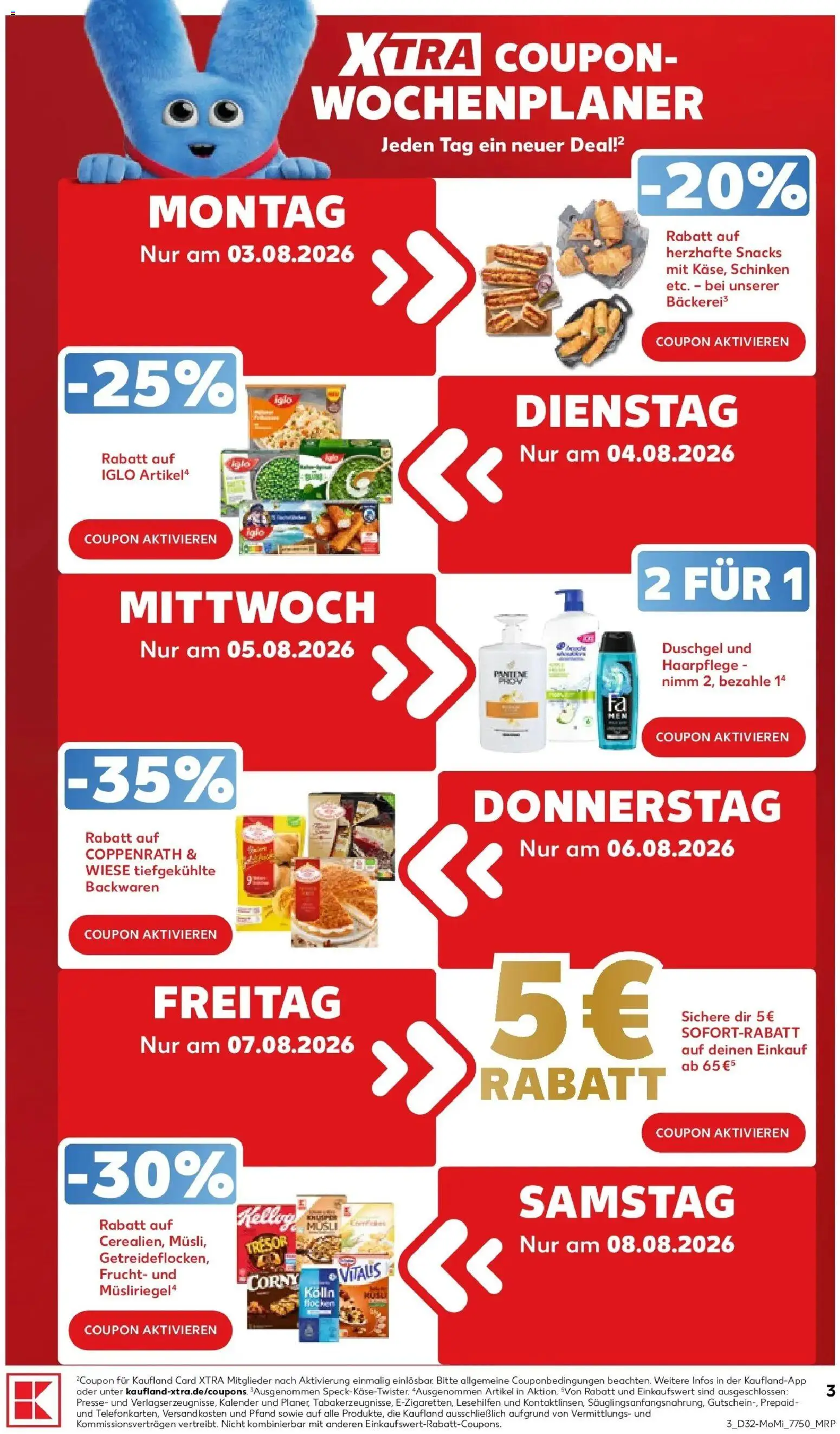 Kaufland Prospekt Bottrop – gültig ab 03.08.2026 | Seite: 3 | Produkte: Kolln, Iglo, Duschgel, Schinken